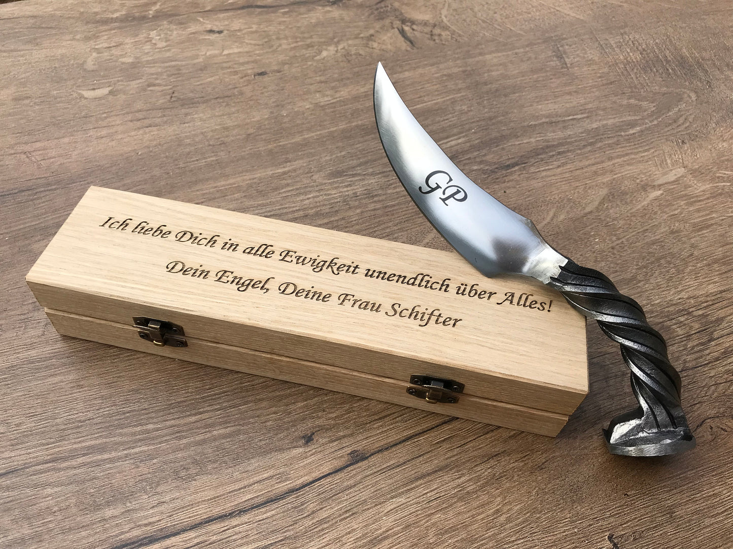 Iron anniversary gift for him, 6 year anniversary, railroad spike knife, 6th anniversary, iron wedding anniversary, iron gift for him,knife