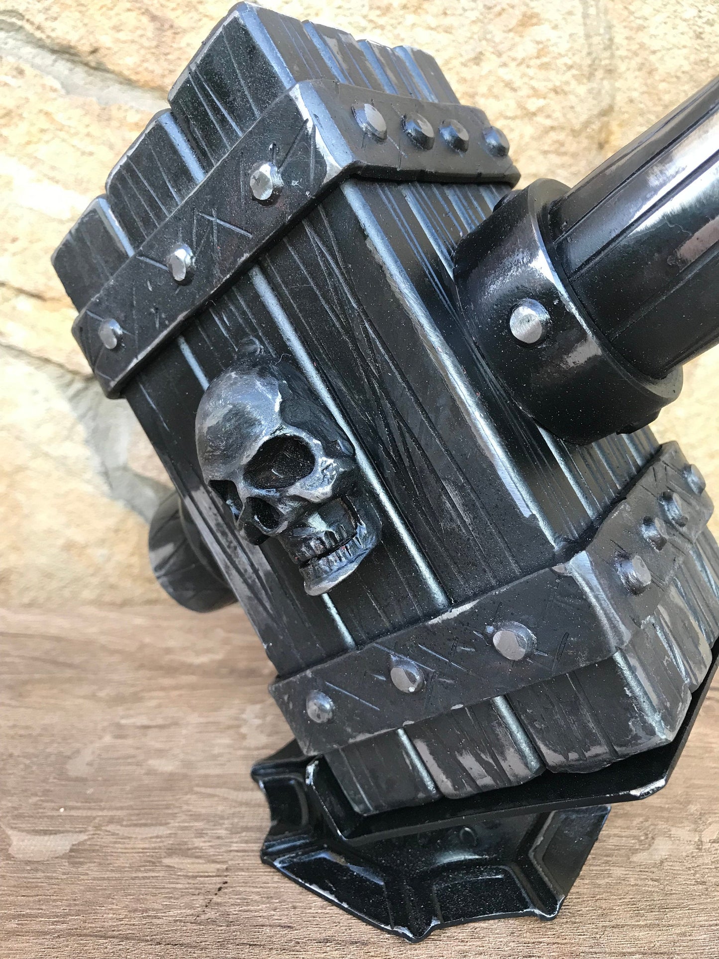 Skull Grinder Hammer, war hammer, skullgrinder, skull armor, viking skull, hammer, horror, punk, grim reaper, hell, biker, ghost