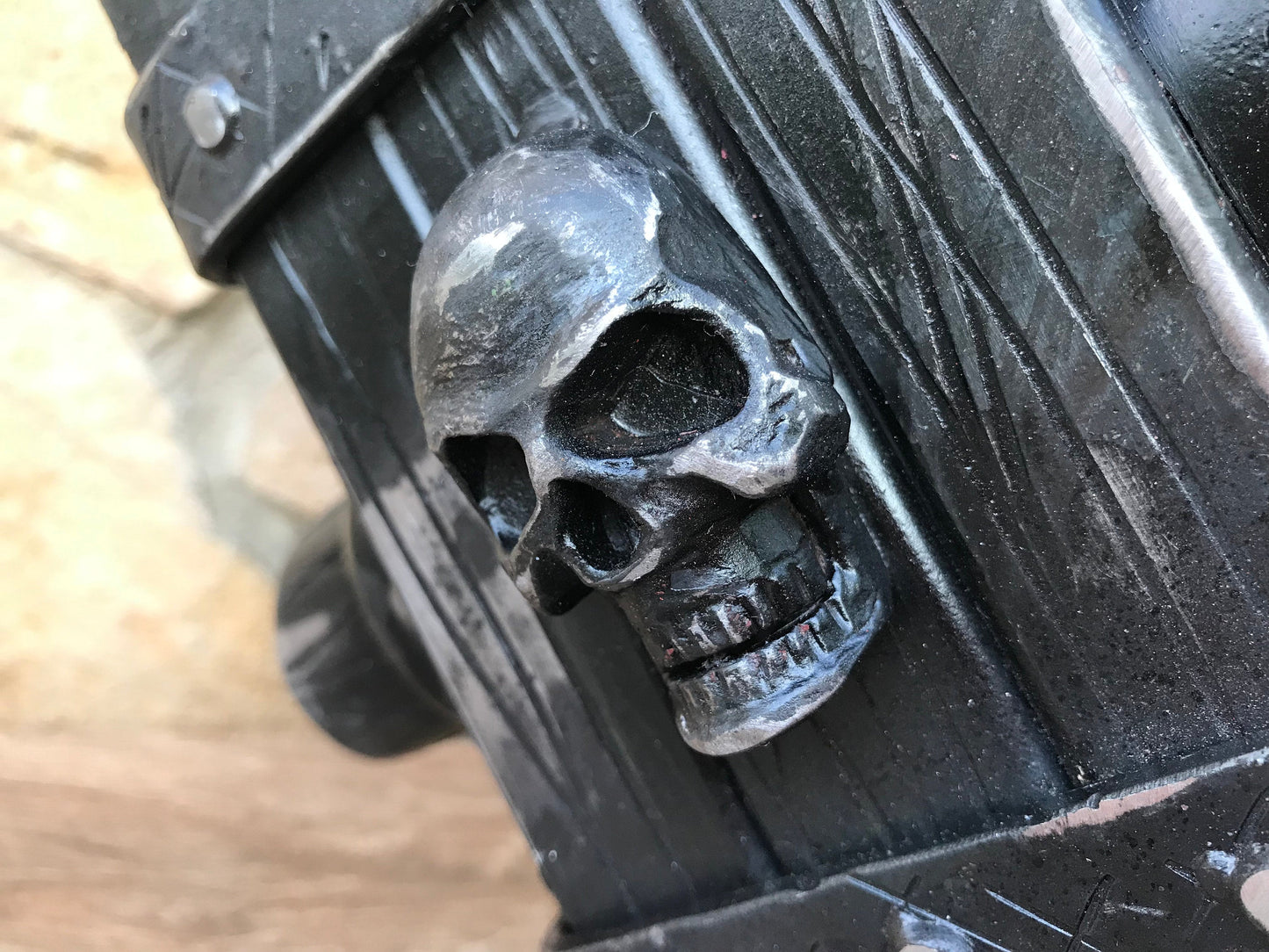 Skull Grinder Hammer, war hammer, skullgrinder, skull armor, viking skull, hammer, horror, punk, grim reaper, hell, biker, ghost