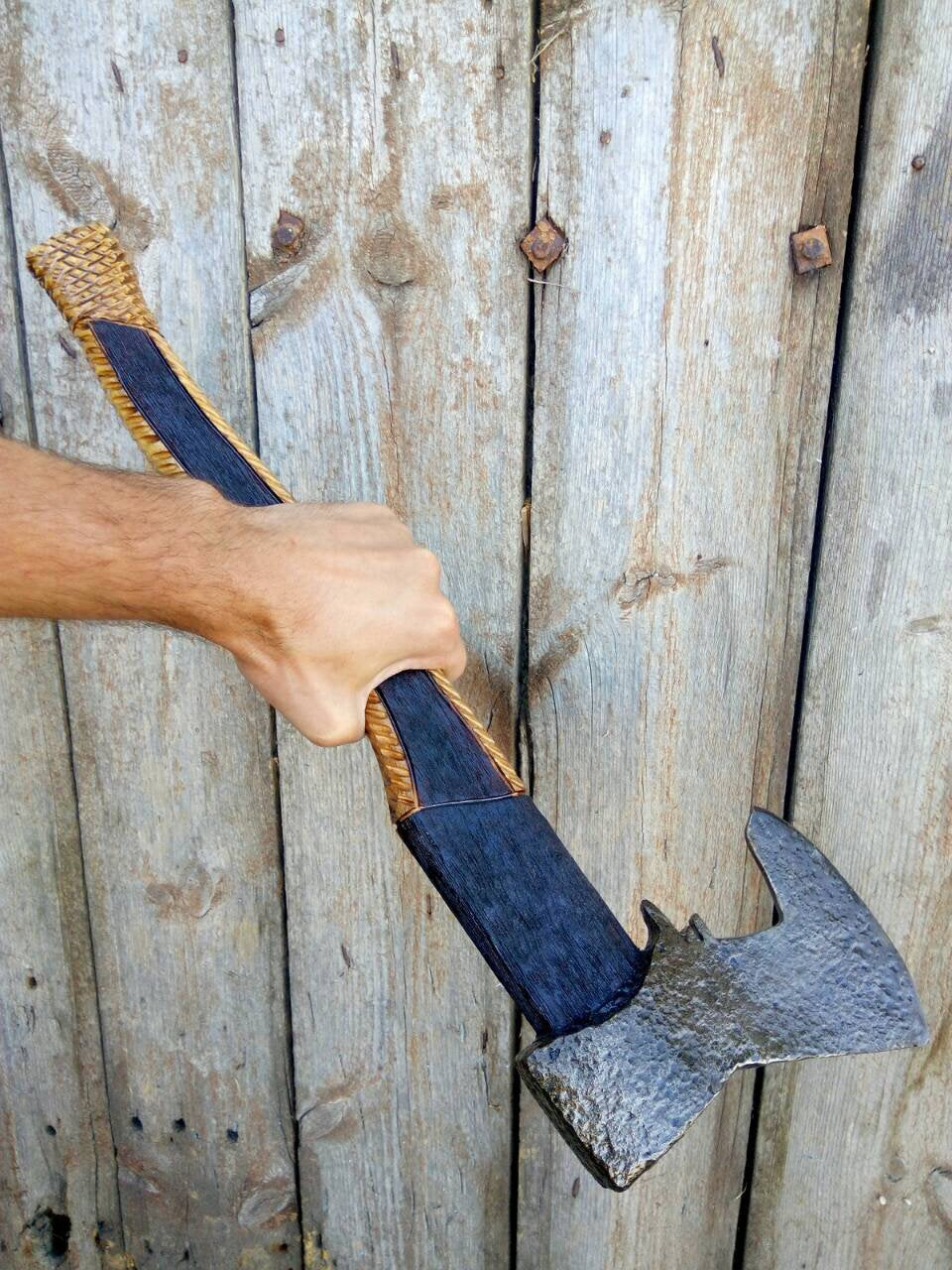 Axe, mens birthday gift, viking axe, tomahawk, throwing axe, best man gift, viking bearded axe, BBQ, wood cutting, wood cutter, wooden gift