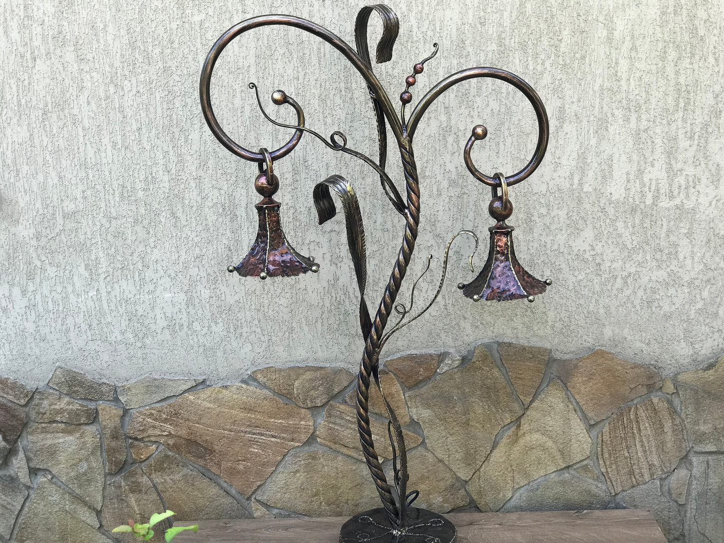 Garden lantern, fairy lantern, outdoor lighting, lamp post, metal lantern, fairy lights, party decor, garden sculpture,fall decor,yard decor
