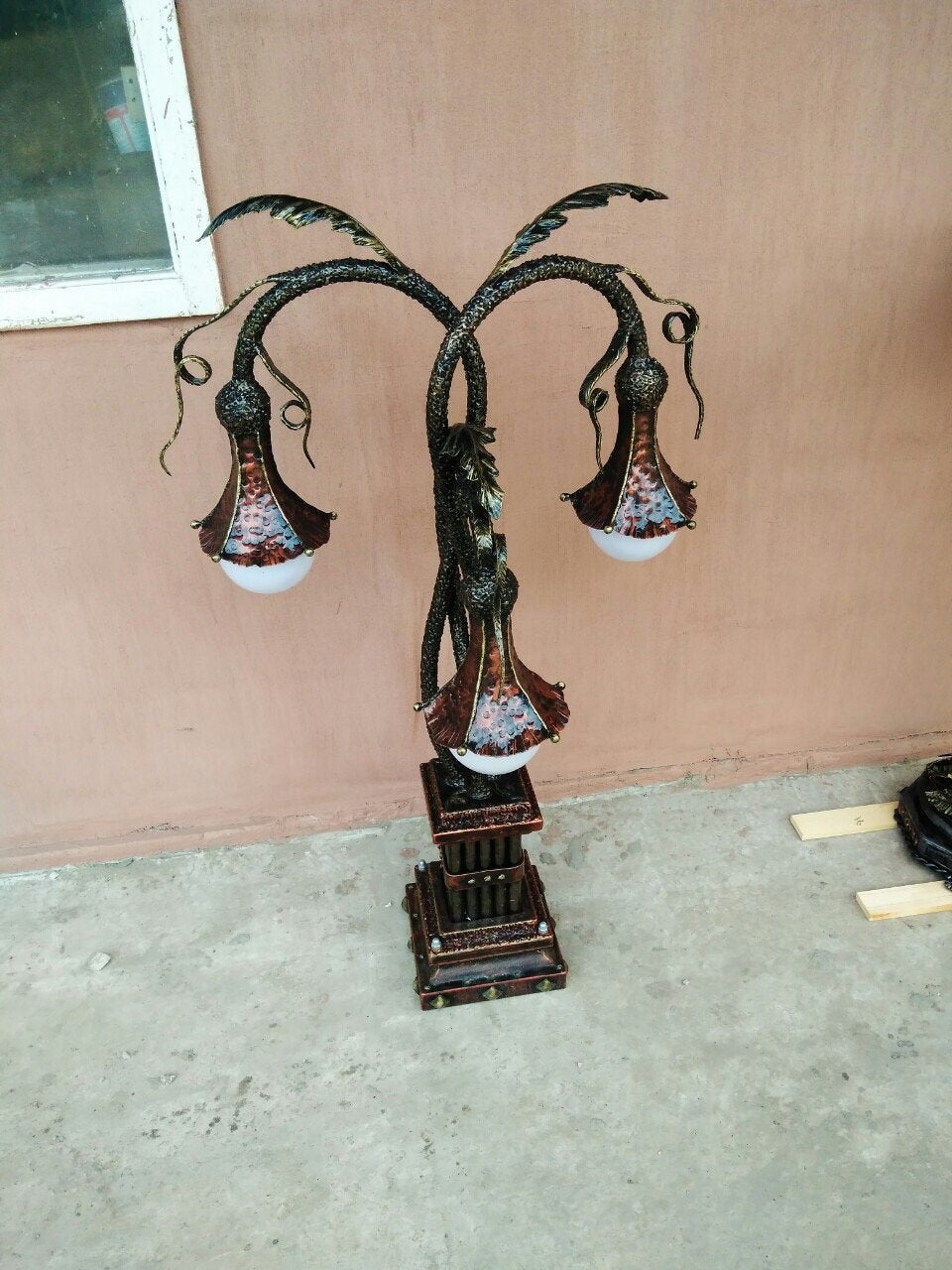 Outdoor lighting, garden lantern, fairy lantern, lamp post, metal lantern, fairy lights, party decor, garden sculpture,fall decor,yard decor