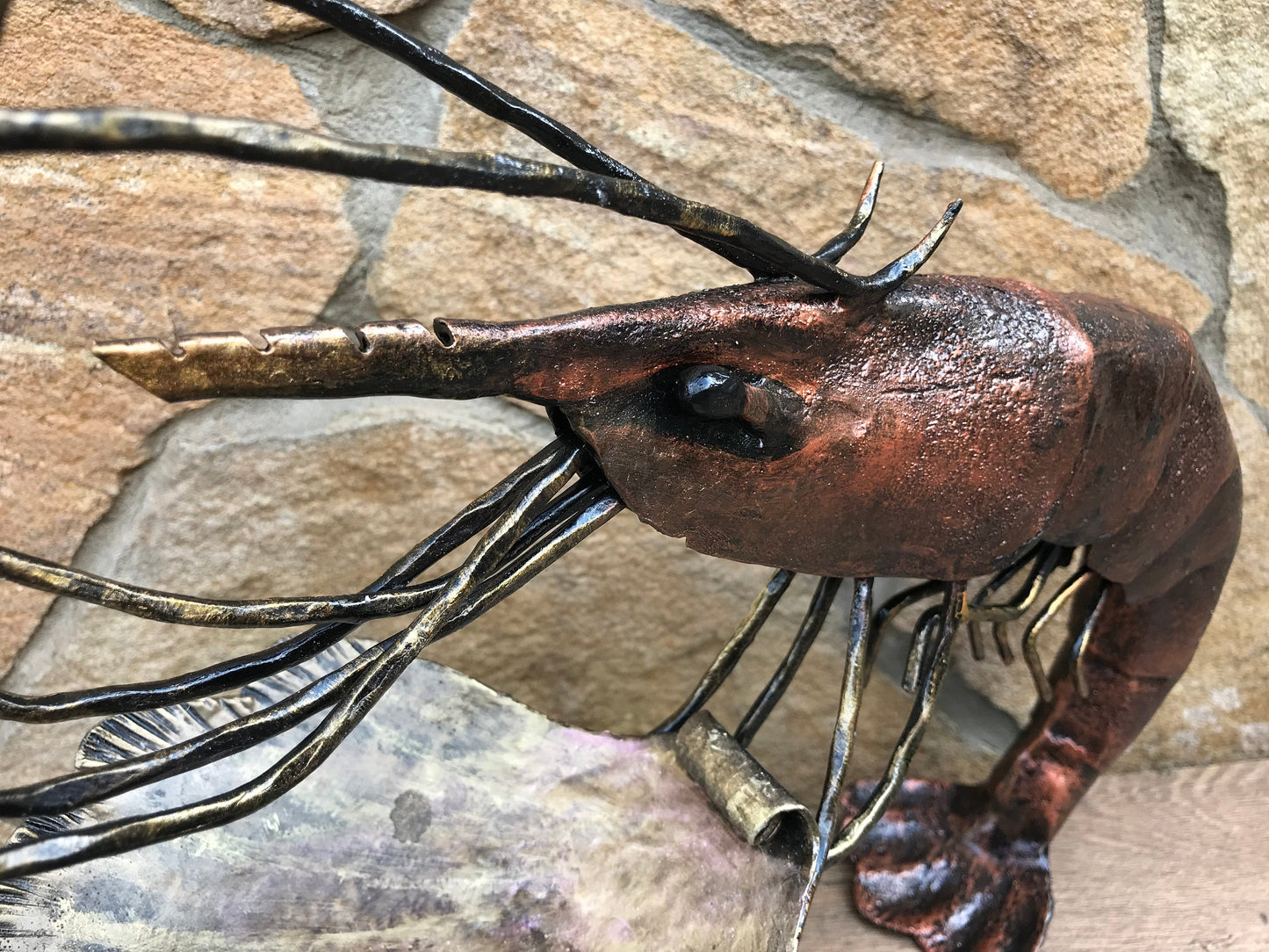 Ashtray, ash tray, iron anniversary gift for him, iron anniversary gift for her, iron gifts, iron gift, cigar ashtray,gift for smoker,shrimp