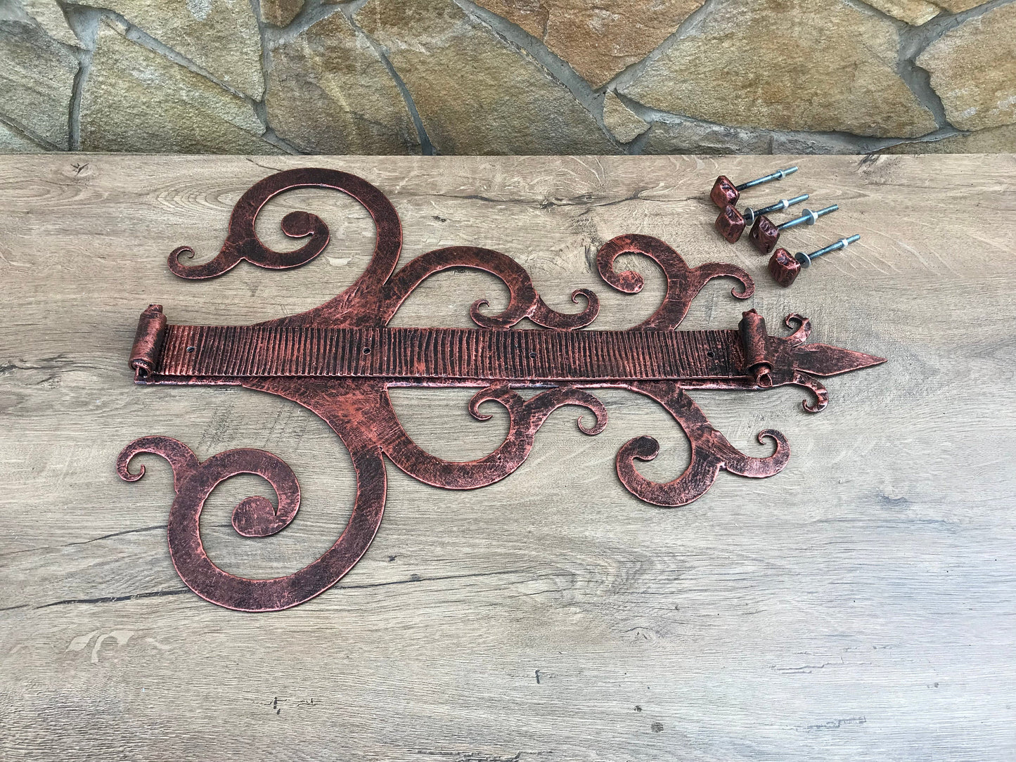 Custom listing for Dorcas: a pair of decorative hinges