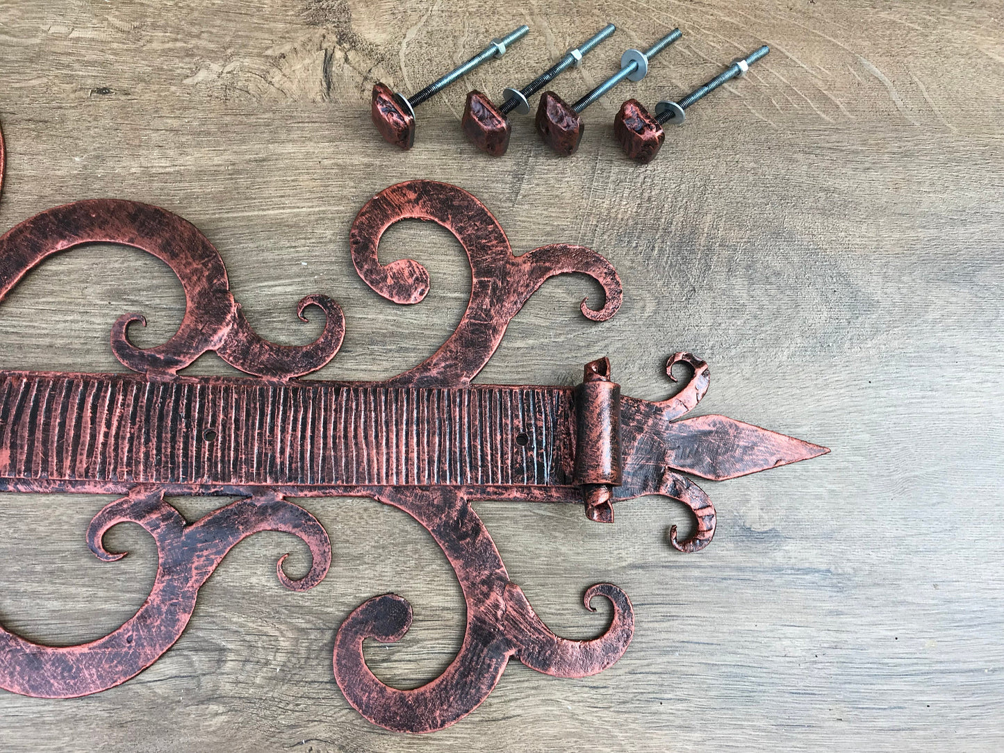 Custom listing for Dorcas: a pair of decorative hinges