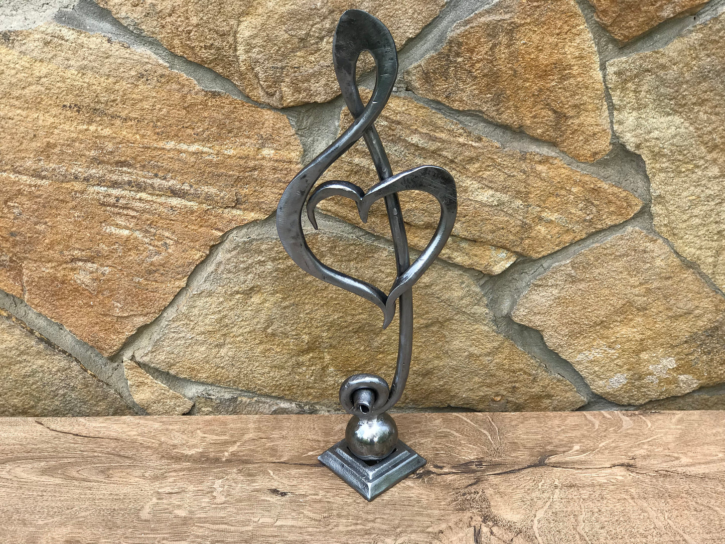 Treble clef, iron music note, 6th anniversary, iron anniversary, iron treble clef, music note, music symbol, engagement gift, music gift