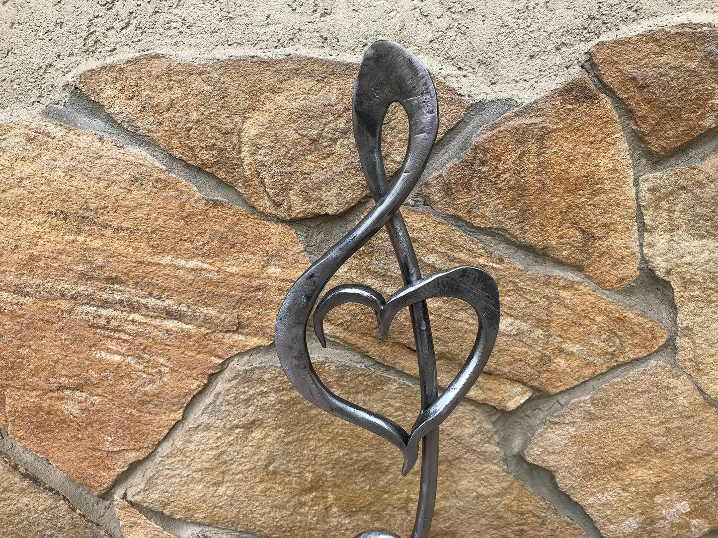 Treble clef, iron music note, 6th anniversary, iron anniversary, iron treble clef, music note, music symbol, engagement gift, music gift