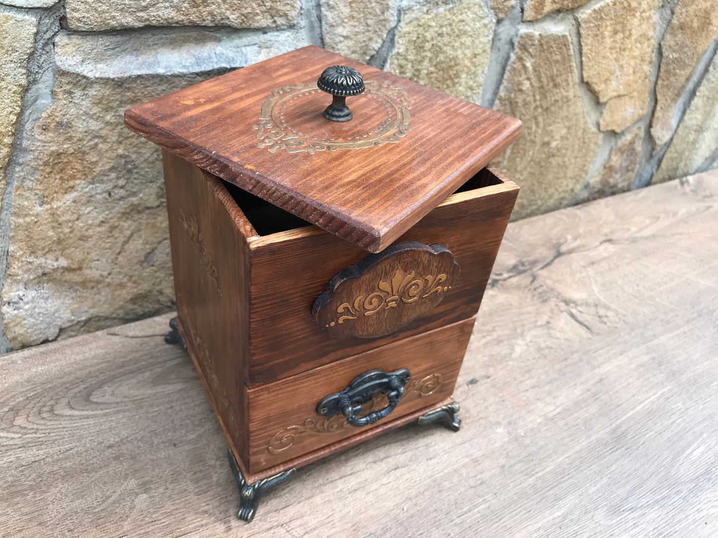 Wooden gift, jewelry box, jewelry storage, jewelry casket, vintage casket, wooden casket,wooden anniversary,5th anniversary,chest of drawers