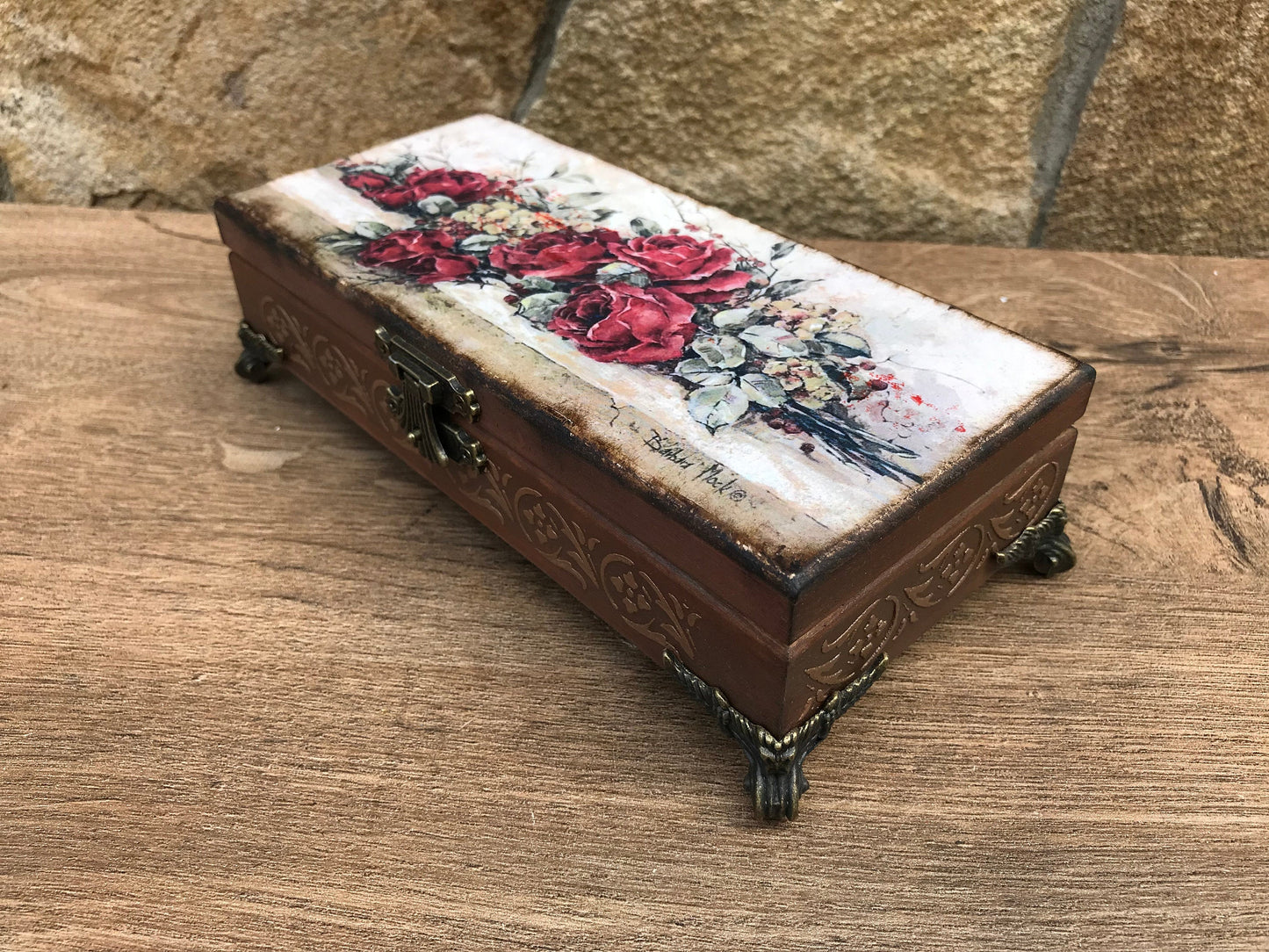 5th anniversary, jewelry box, wooden gift for her, jewelry storage, wooden anniversary, jewelry casket, treasure chest, vintage casket