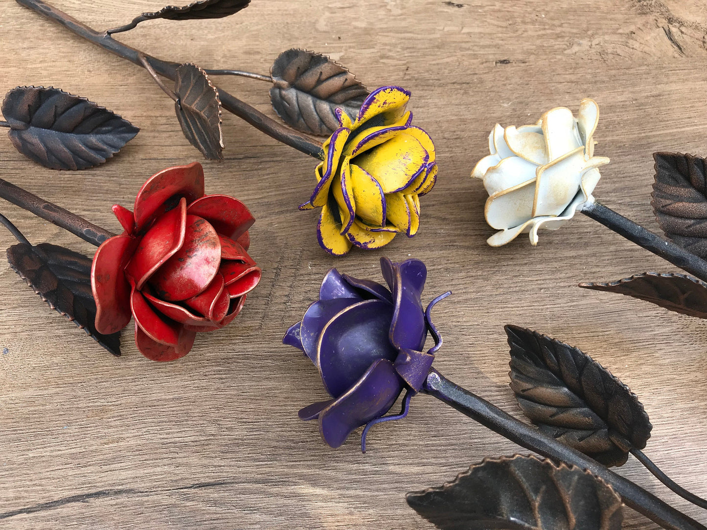 6th anniversary, 5th anniversary, iron gift, iron anniversary gift, wooden anniversary, bridesmaid gift, iron rose, iron decor, gift box,axe