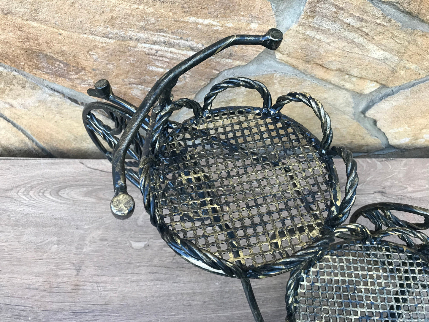 Hand forged plant stand, outdoor gardening, planters & pots, outdoor planters, indoor planters, plant stand, iron gift for her, flower pot