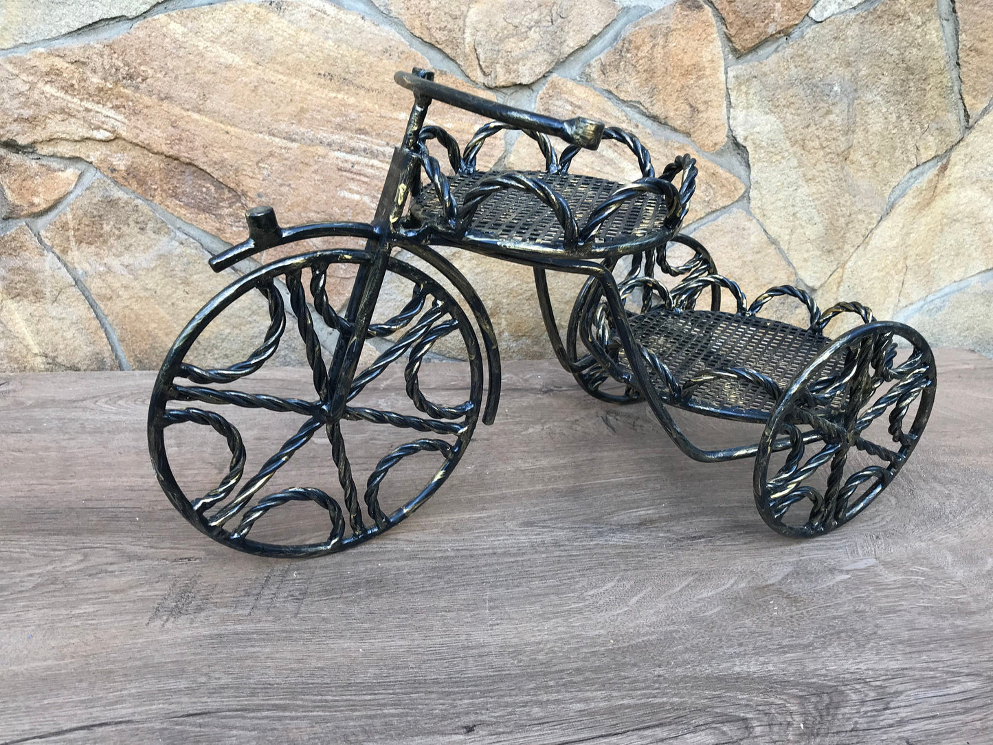 Hand forged plant stand, outdoor gardening, planters & pots, outdoor planters, indoor planters, plant stand, iron gift for her, flower pot