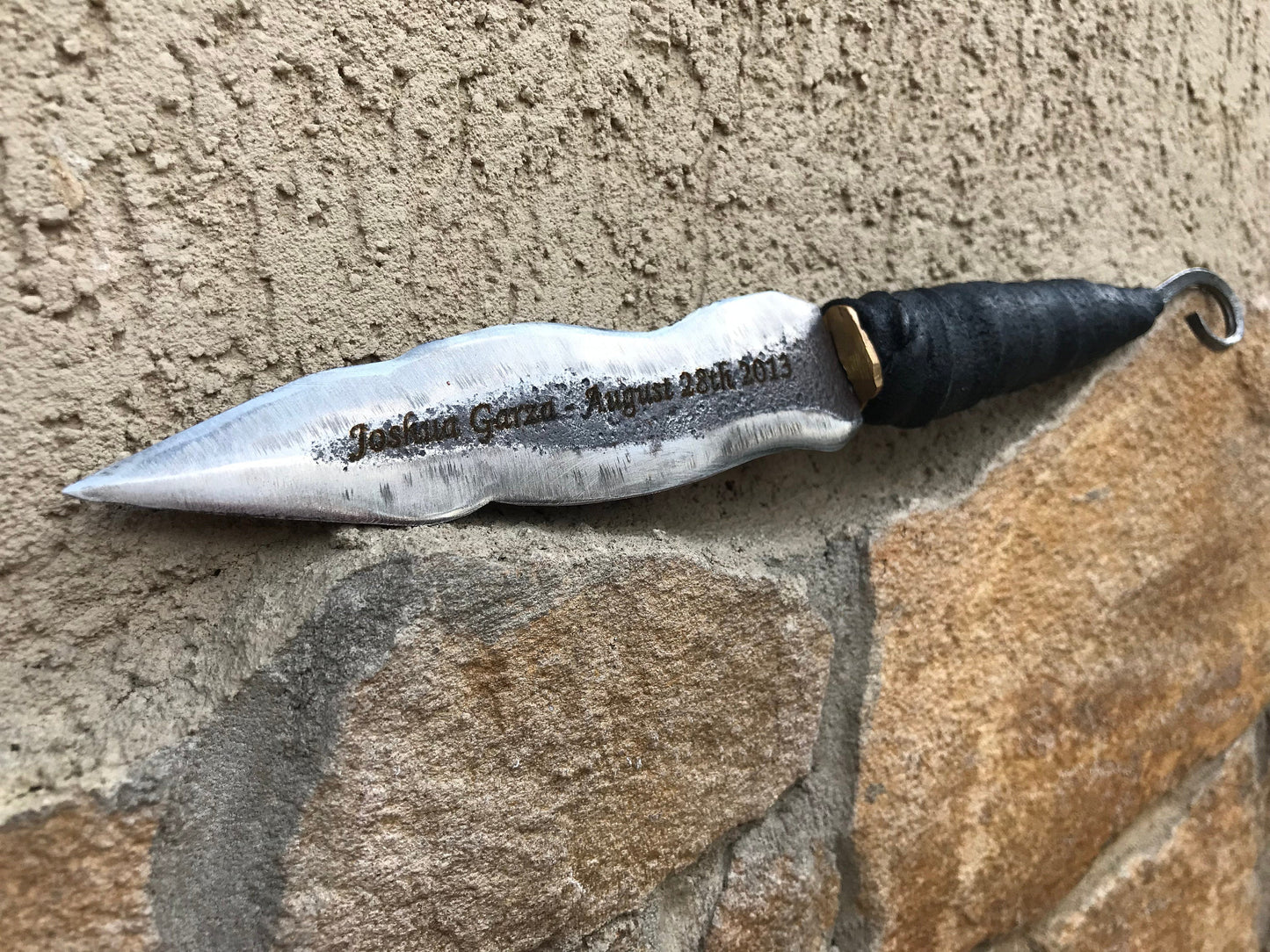 Iron gift for him, knife gift, iron anniversary gift for him, 6 year anniversary gift for him, viking knife, iron gift, mens gift,manly gift