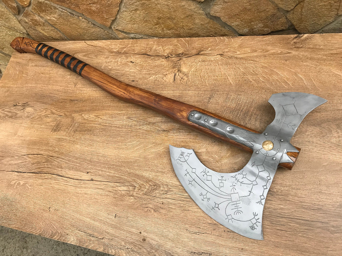Leviathan axe, viking axe, God of War, Kratos axe, cosplay armor, cosplay axe, prop, replica, Kratos weapon, cosplay weapon, costume weapon