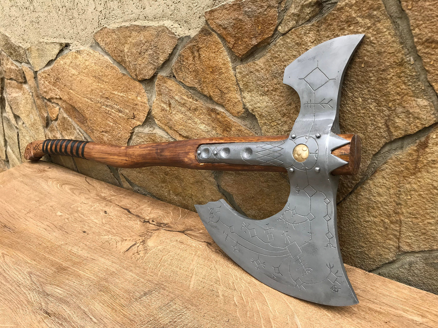 Leviathan axe, viking axe, God of War, Kratos axe, cosplay armor, cosplay axe, prop, replica, Kratos weapon, cosplay weapon, costume weapon