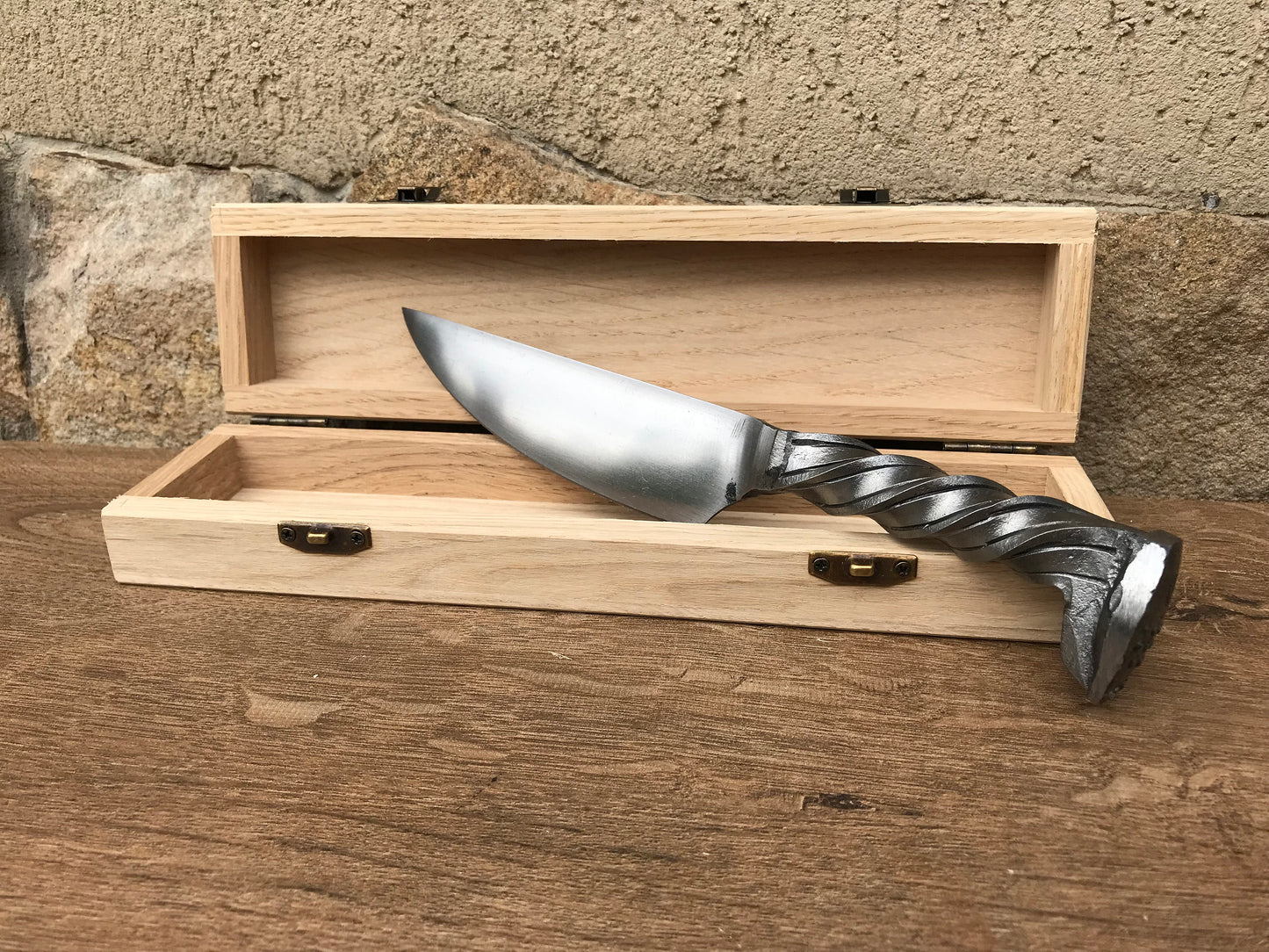 11th anniversary, railroad spike knife, iron anniversary, 11 year anniversary, forged in fire, dagger, present for him,railroad spike dagger