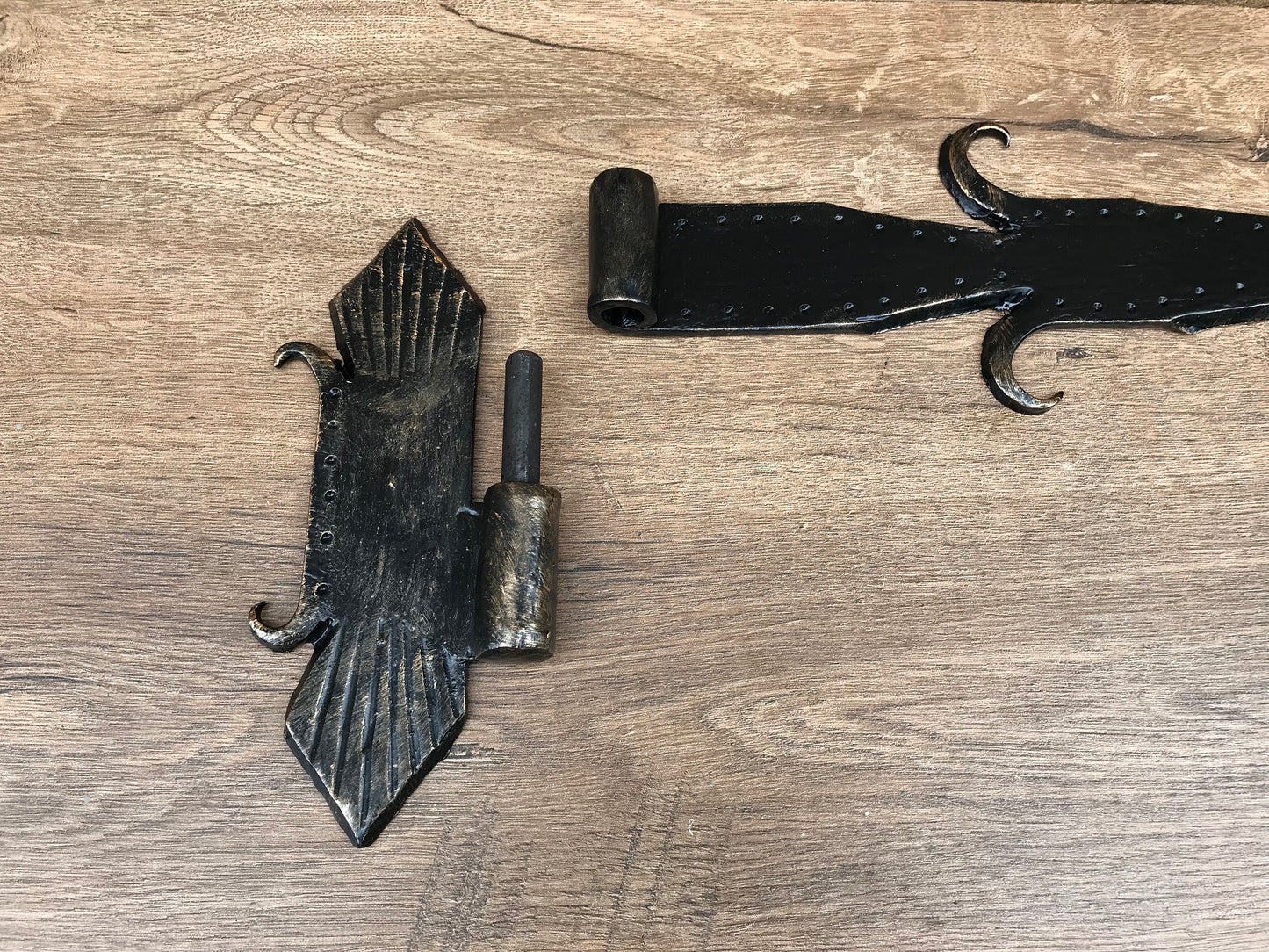 Gate hinges, shutter hinges, hinges, gate decor, pair of hinges, antique door, door handle, strap hinges, antique hinges, door hardware