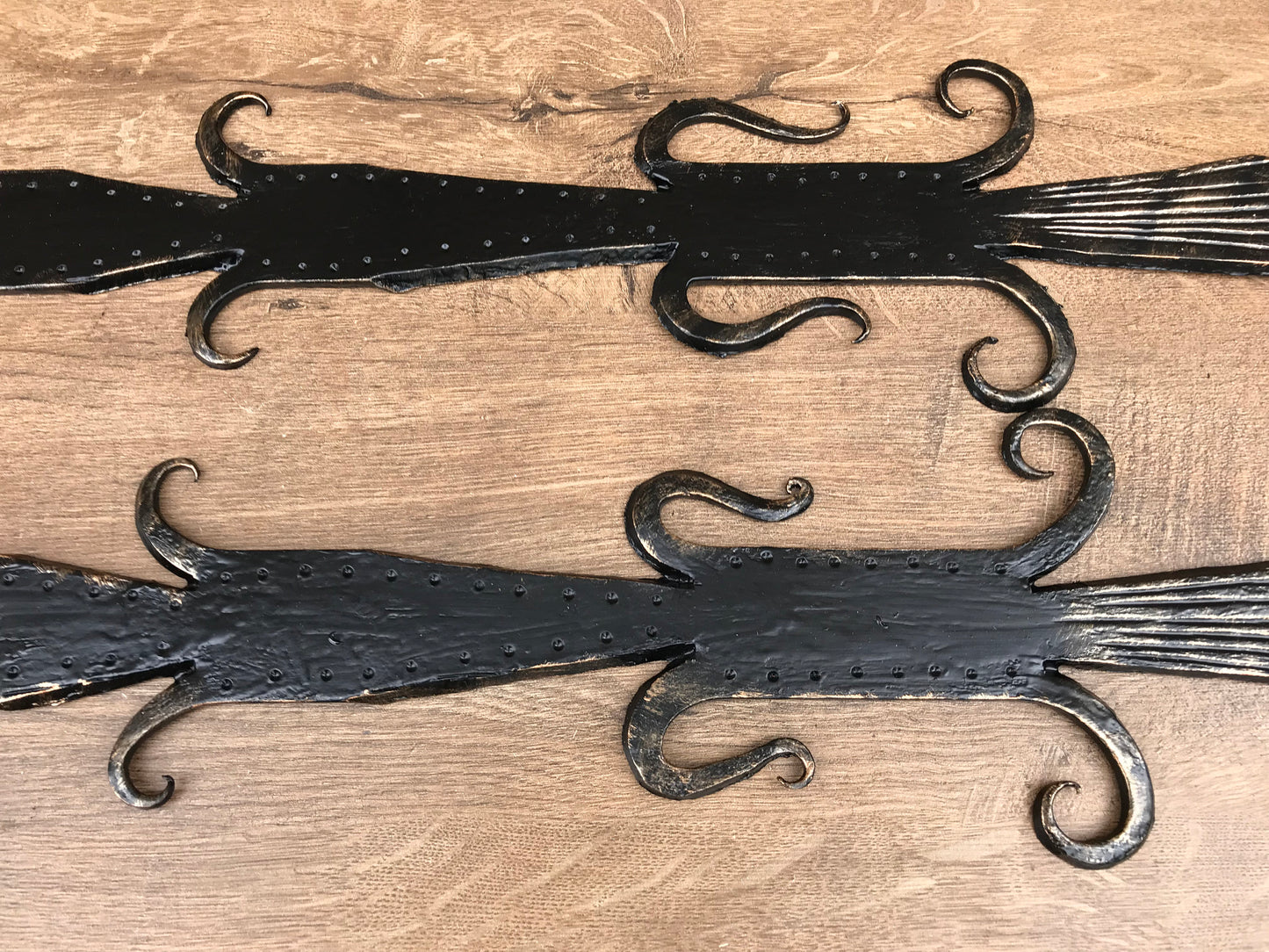 Gate hinges, shutter hinges, hinges, gate decor, pair of hinges, antique door, door handle, strap hinges, antique hinges, door hardware