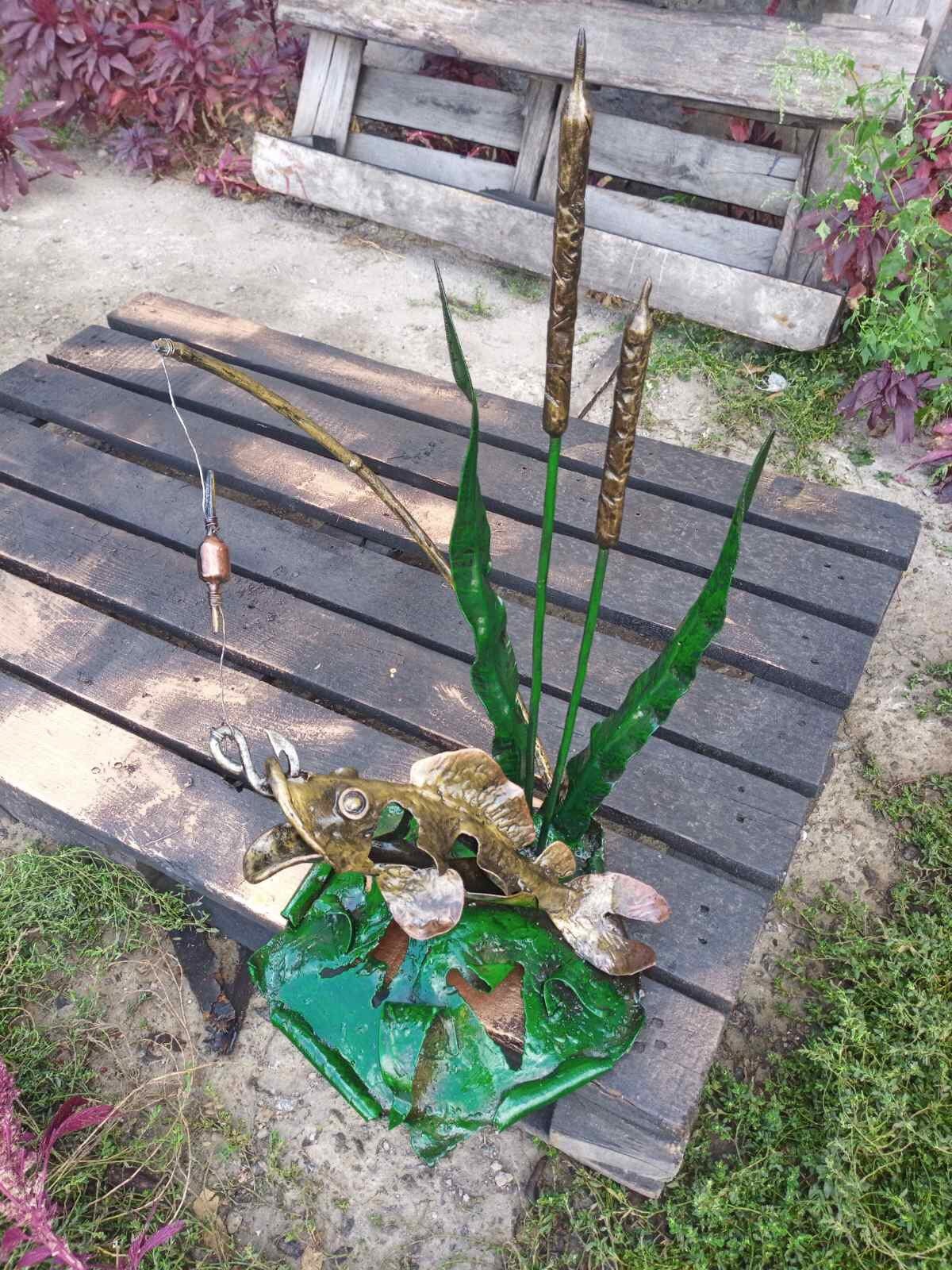 Metal fish, hand forged fish, metal fish art, metal fish sculpture, metal fish decor, iron fish, fishing gift,gift for fisher,steel fish art