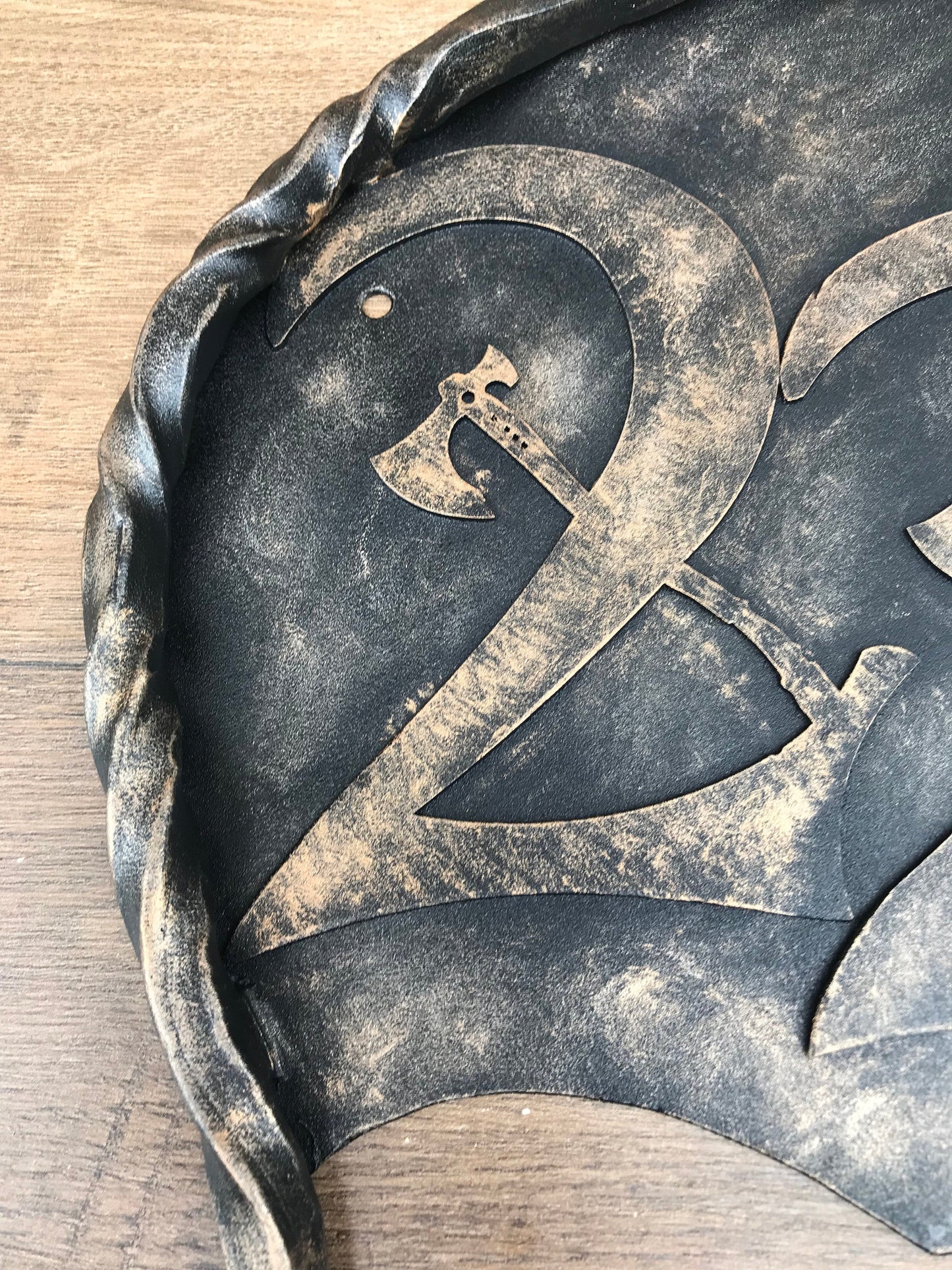 House number plaque, God of War, house number sign, Kratos, house numbers, leviathan axe, house number decor, house number display, plaque