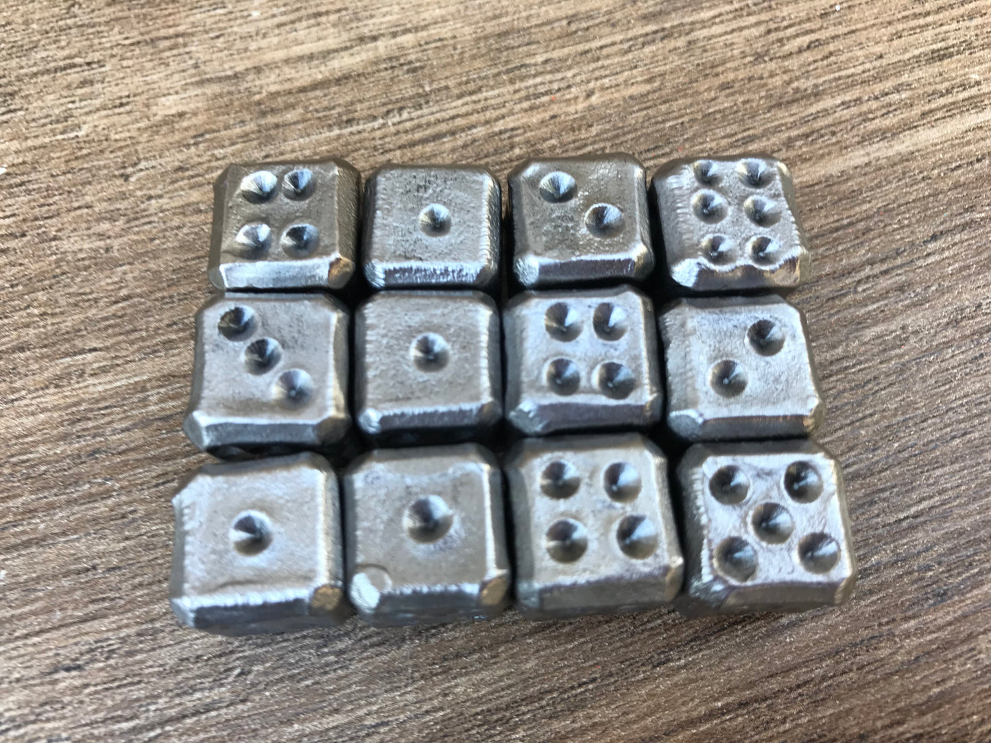 Dices, hand forged dices, iron dice, iron gift, iron anniversary, 6th anniversary, gambling dice, gaming dice, tabletop game, board games