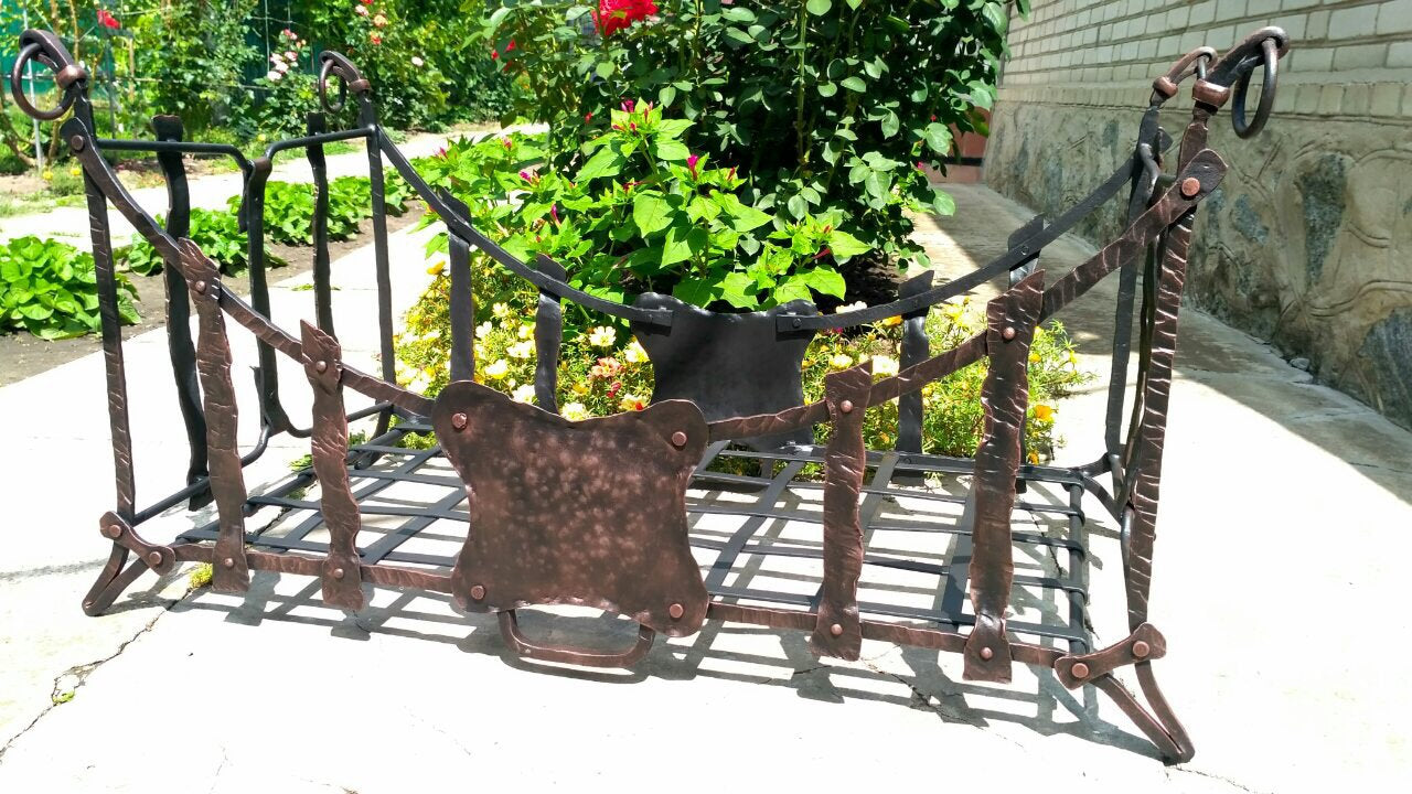 Fireplace gift, log rack, castle decoration, log holder, castle charm, vintage fireplace, middle age, firewood rack, log storage, fireplace