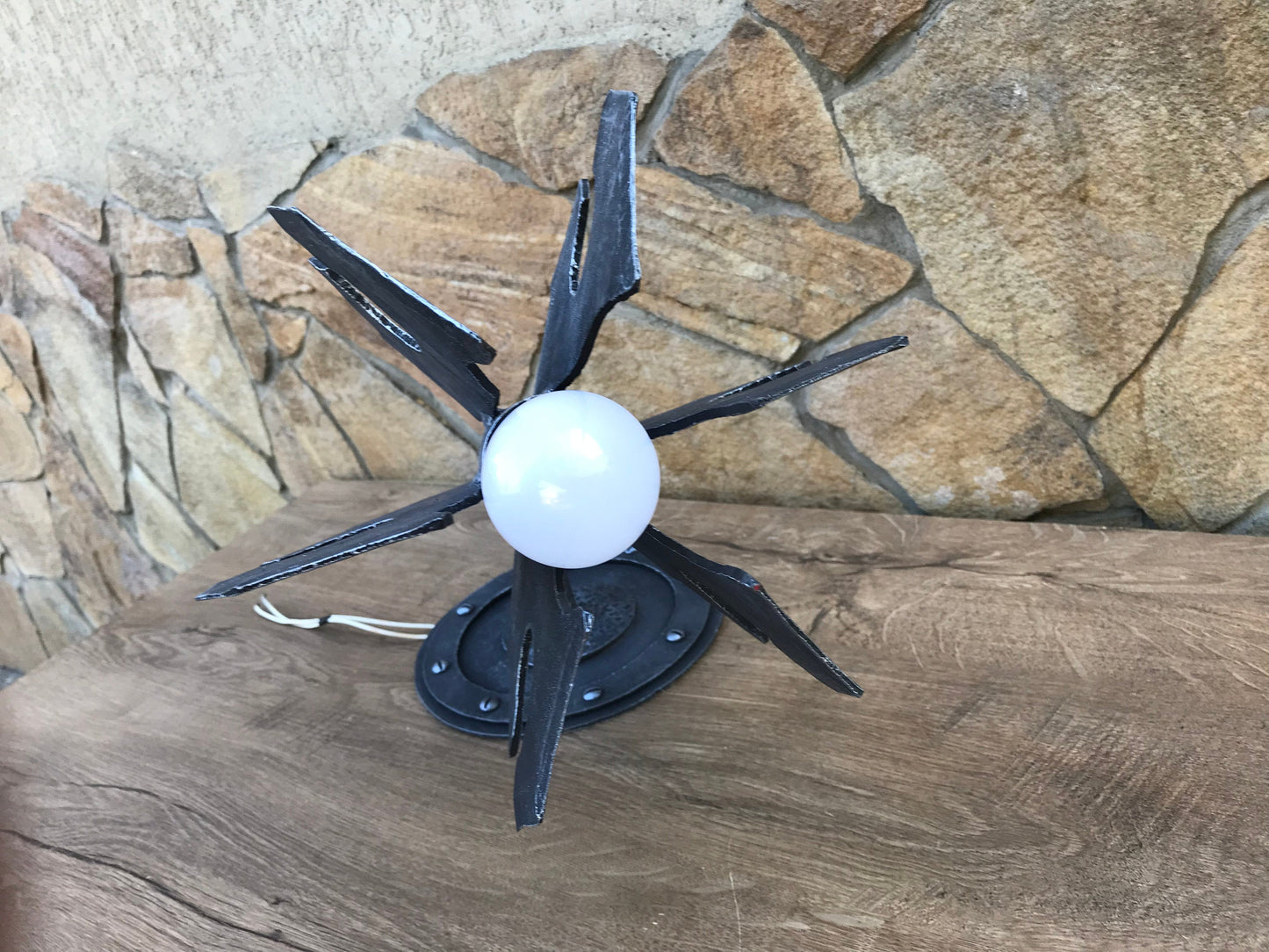 Wall sconce, mace, sconce light, wall lamp, mace, war mace, hand forged mace, flail, sconce, castle decor, medieval