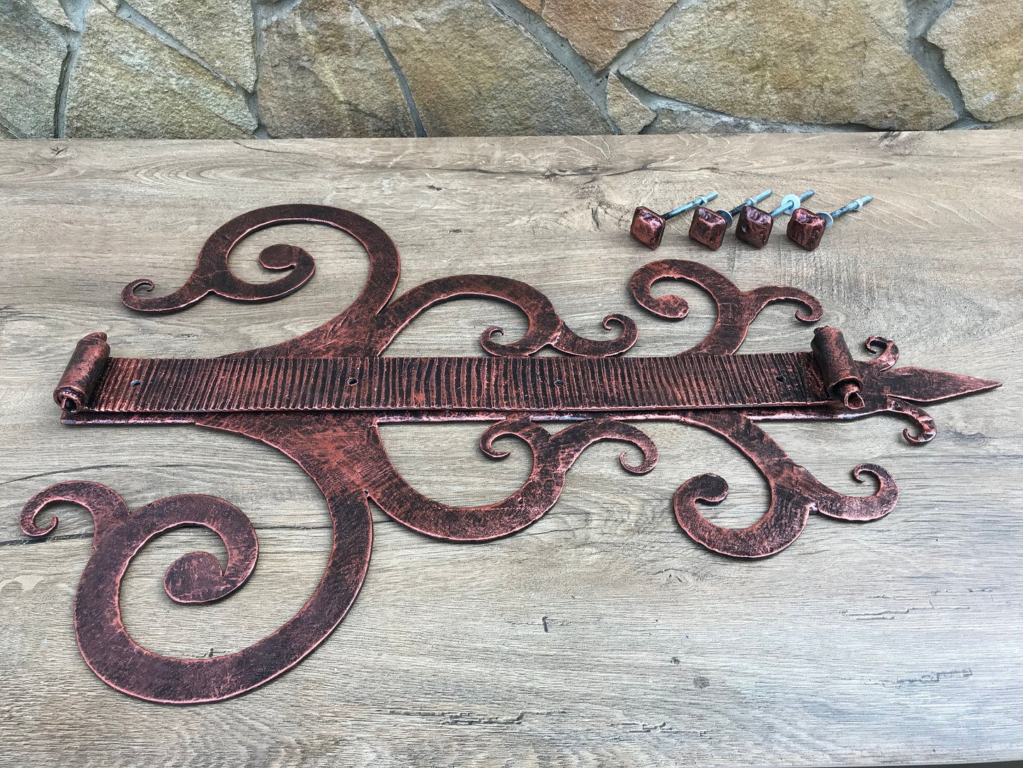 Custom listing for Dorcas: a pair of decorative hinges