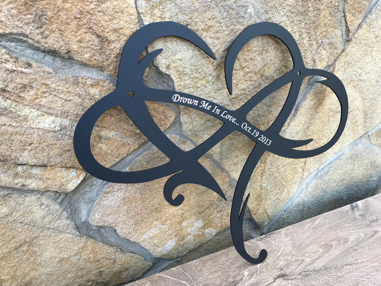 Iron gift, 6 year anniversary, 6th anniversary, engraved iron gift, heart, infinity sign, iron anniversary gift, iron heart, iron infinity