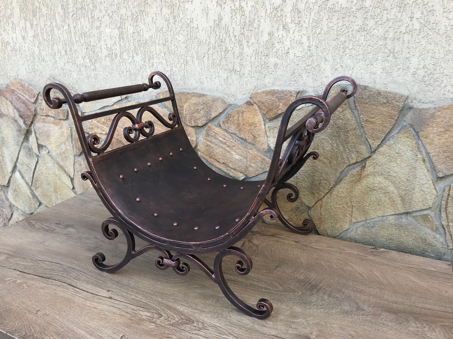 Ancient decor, ancient art, medieval decor, medieval gift, firewood rack, firewood storage, log holder, log storage, ancient fireplace