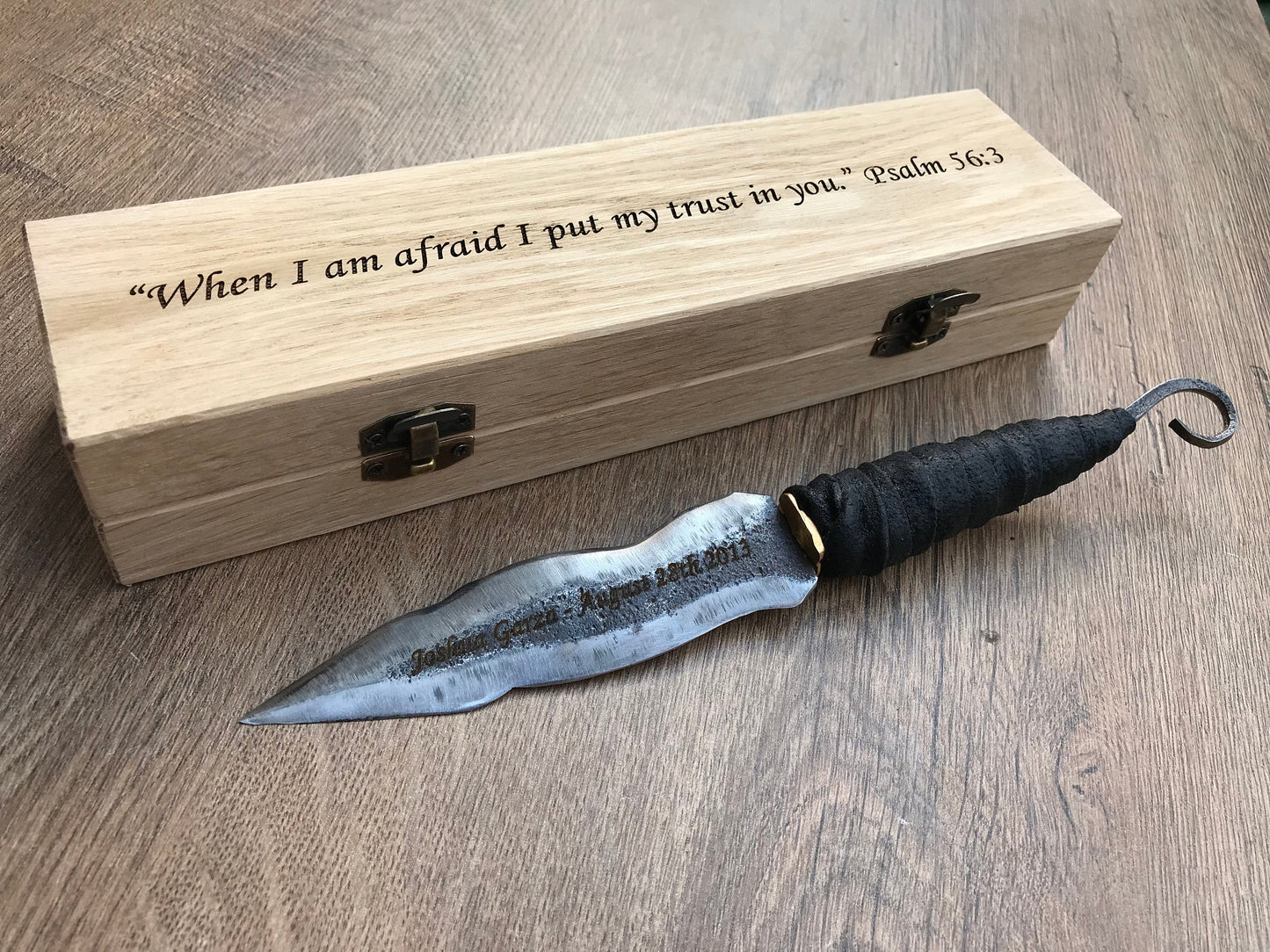 Iron gift for him, knife gift, iron anniversary gift for him, 6 year anniversary gift for him, viking knife, iron gift, mens gift,manly gift