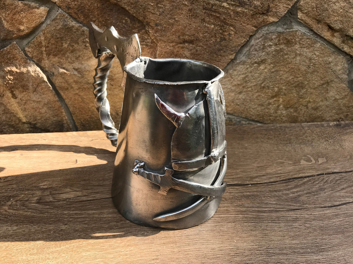 Beer mug, beer tankard, viking mug, viking beer cup, beer stein, viking style,groomsmen gift set,tankard mug,mug ideas,Kratos axe, beer gift