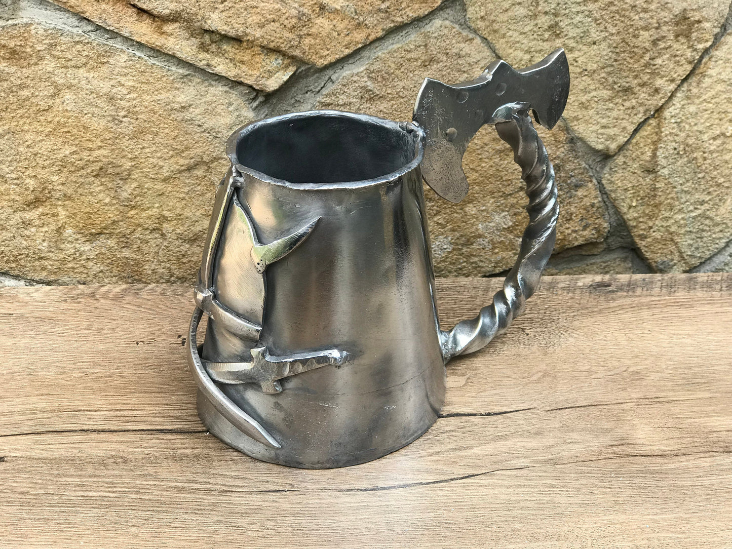 Beer mug, beer tankard, viking mug, viking beer cup, beer stein, viking style,groomsmen gift set,tankard mug,mug ideas,Kratos axe, beer gift