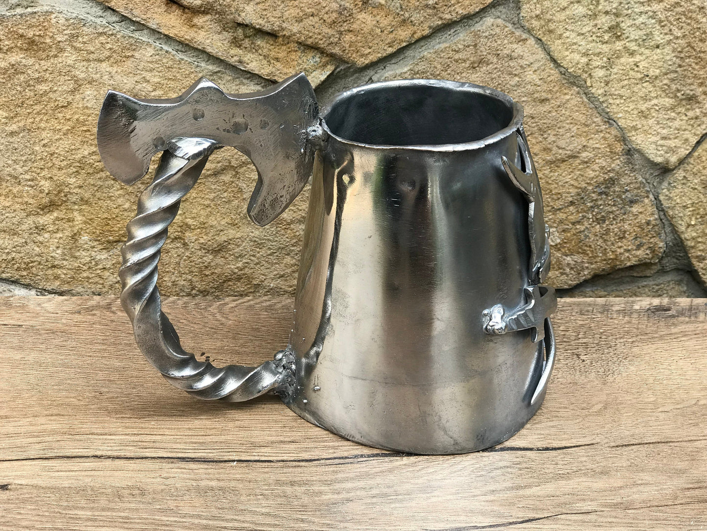 Beer mug, beer tankard, viking mug, viking beer cup, beer stein, viking style,groomsmen gift set,tankard mug,mug ideas,Kratos axe, beer gift