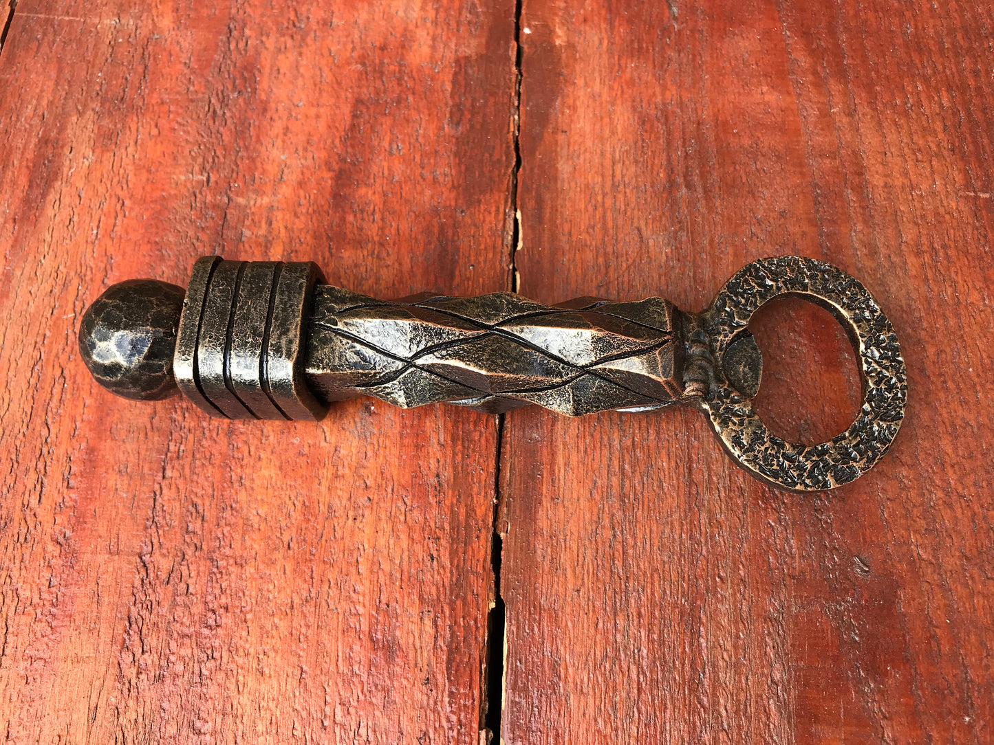 6 year anniversary gift for him, bottle opener, wine bottle opener, hand forged bottle opener,wrought iron bottle opener,beer bottle opener,