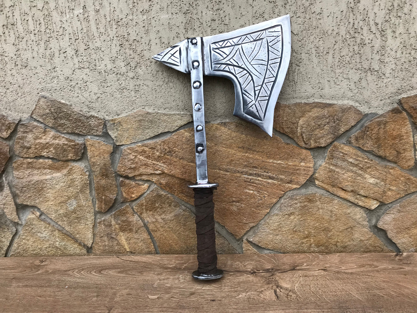 Viking axe, knife, mens gifts, viking armor, runic axe, runes decor, runes gift, hatchet, axe, axe gift, manly gift, handyman tool, vikings