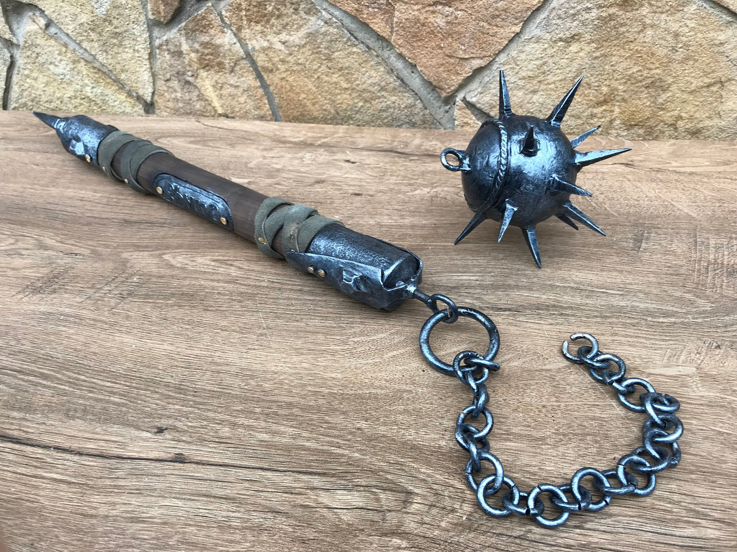 War mace, viking mace, medieval cosplay, mace, flail, chain flail, medieval mace, warrior,medieval weapon, viking axe, mens gifts, iron gift
