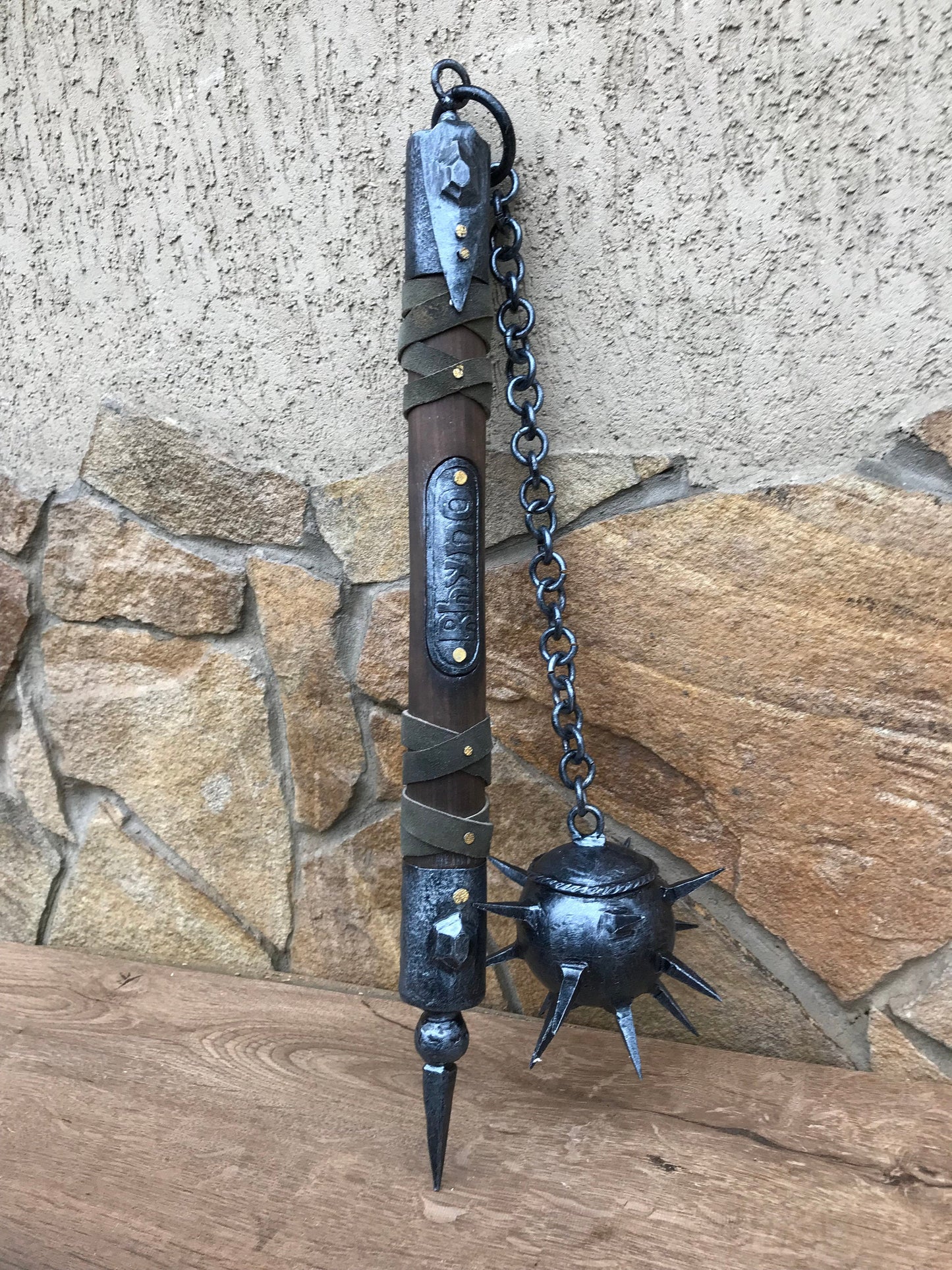 War mace, viking mace, medieval cosplay, mace, flail, chain flail, medieval mace, warrior,medieval weapon, viking axe, mens gifts, iron gift