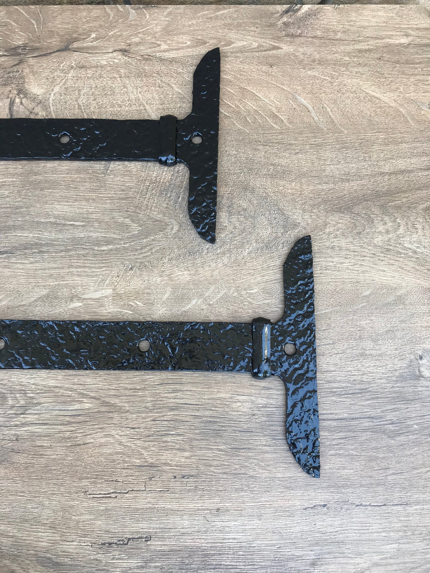 False hinges, pair of hinges, hardware, decorative hinges, door handle, strap hinges, door decor, antique hinges, hardware, door decor, axe