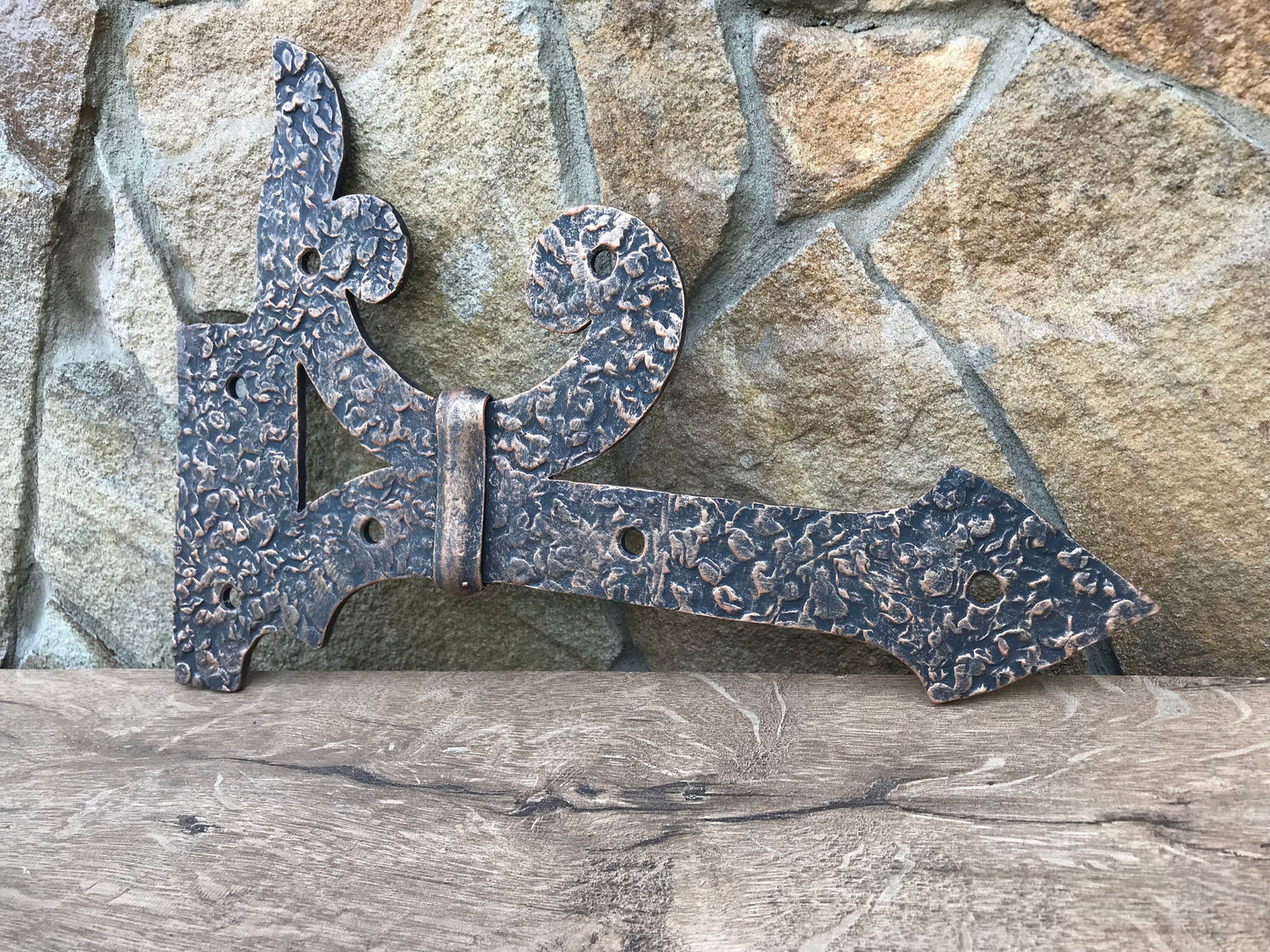 Shutter hinges, gate hinges, pair of hinges, cabinet hinges, furniture hinges, iron hinges, antique,strap hammered brackets,hand forged nail