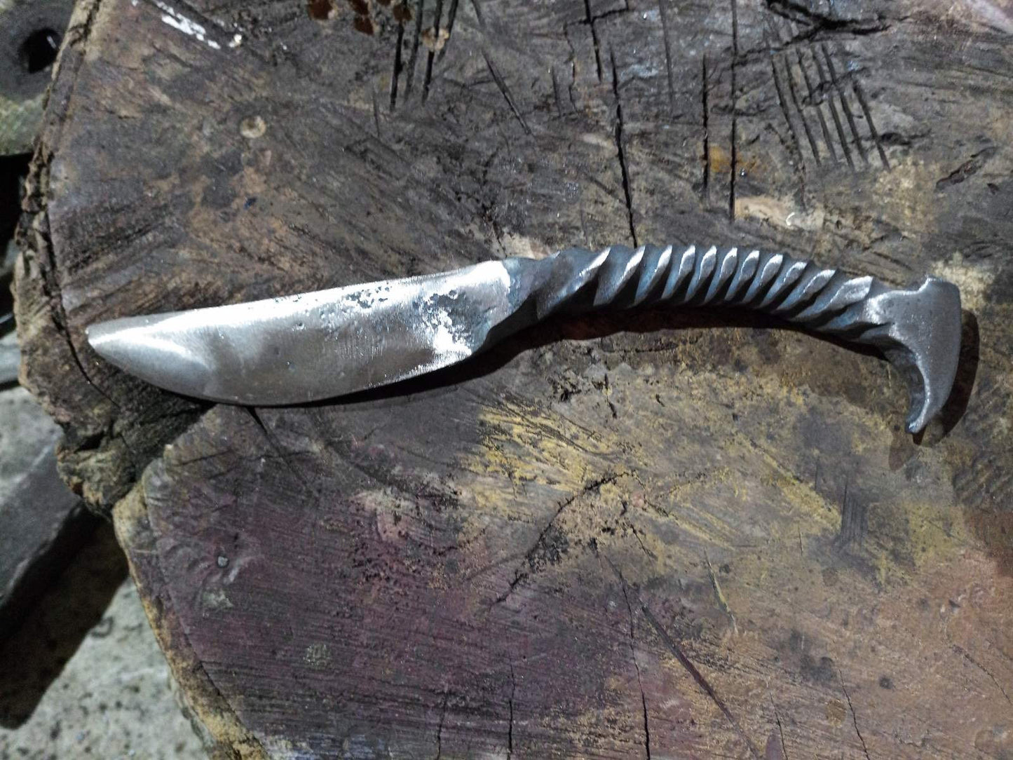 Hand forged knife, viking knife, rustic knife, medieval knife, middle ages knife, viking dining set, viking armor, hunting, traveling gift
