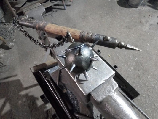 War mace, viking mace, medieval cosplay, mace, flail, chain flail, medieval mace, warrior,medieval weapon, viking axe, mens gifts, iron gift