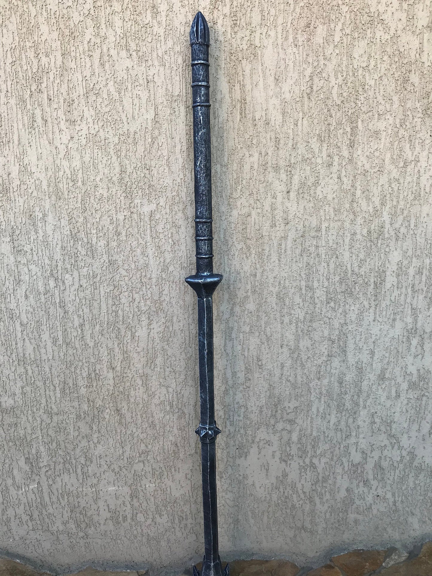 Sauron's mace, pretend play, mace, Sauron, hand forged mace, flail, prop, cosplay mace, cosplay, cosplay weapon, axe