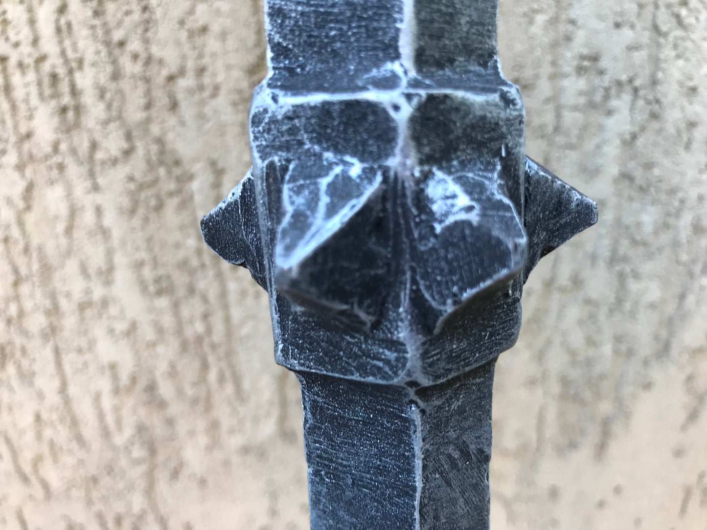 Sauron's mace, pretend play, mace, Sauron, hand forged mace, flail, prop, cosplay mace, cosplay, cosplay weapon, axe