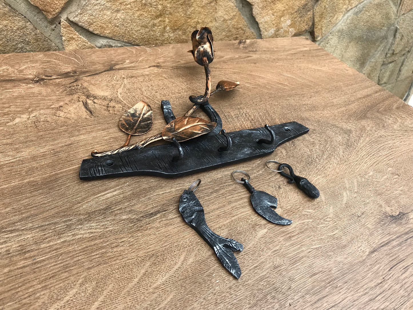 Key holder for wall, key chain, wall key holder, key holder, key rack, hallway decor, entryway decor, iron gifts, manly gift, mens gift