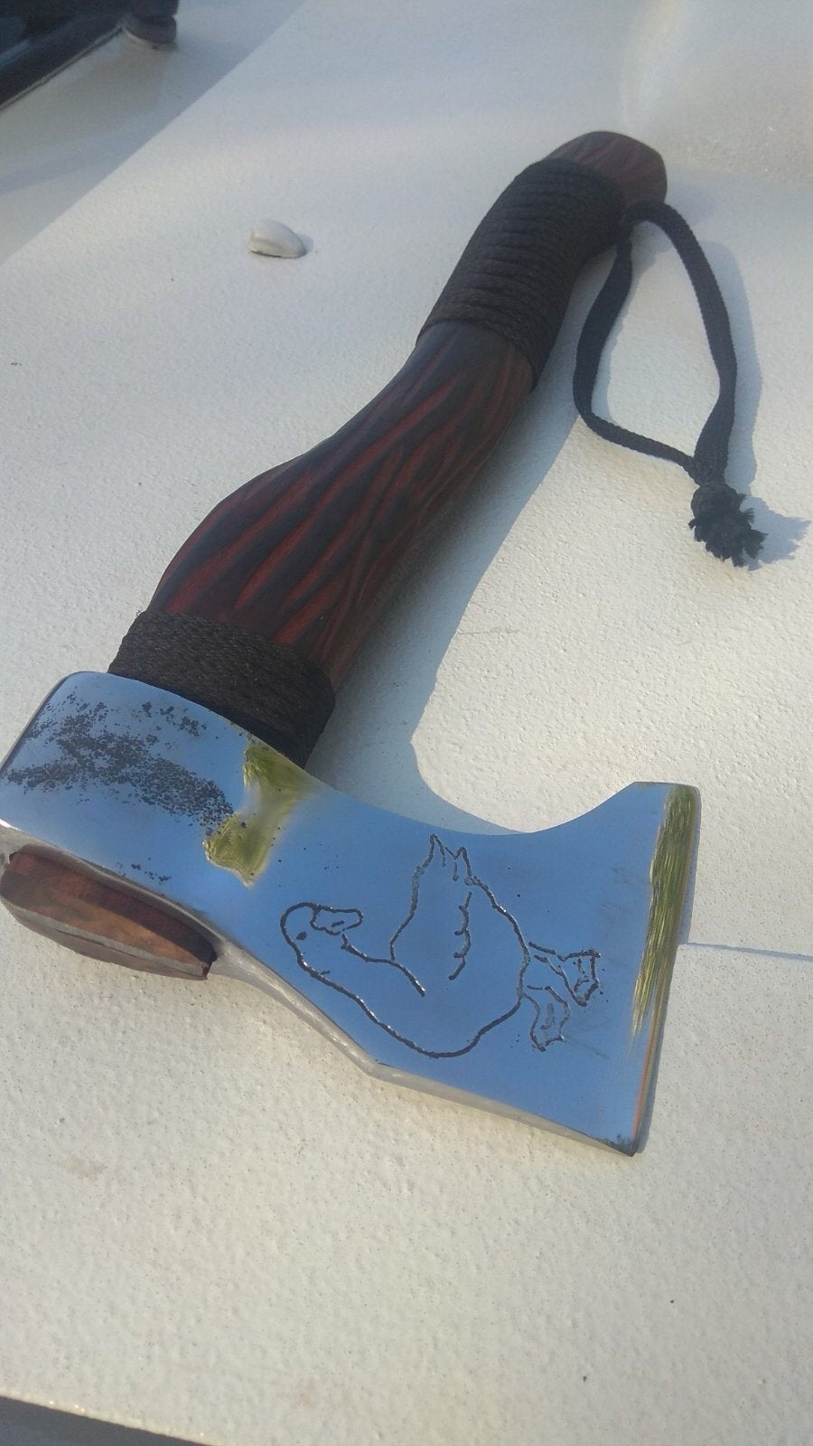 Rustic axe, farmhouse axe, goose, axe gift, viking axe, axe and knife, tomahawk, hatchet, mens gifts,rustic gift,rustic decor,farmhouse gift