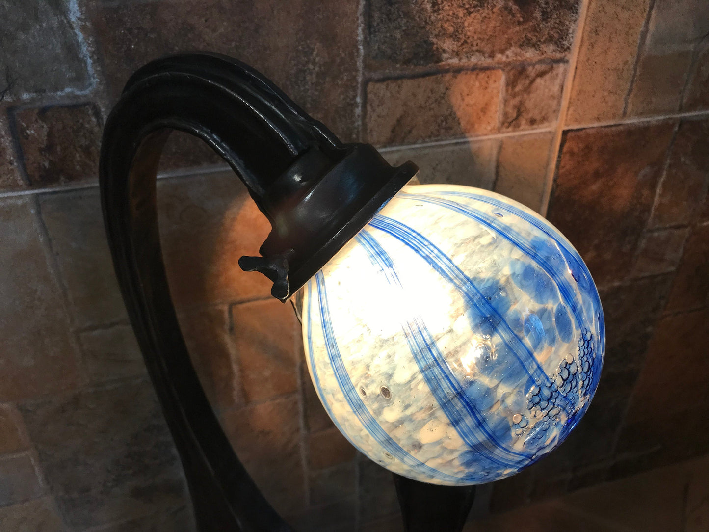 Table lamp mid century, night lamp, sconce, wall sconce, table light, table lantern, table lamp vintage, hand forged lamp, castle lamp, axe