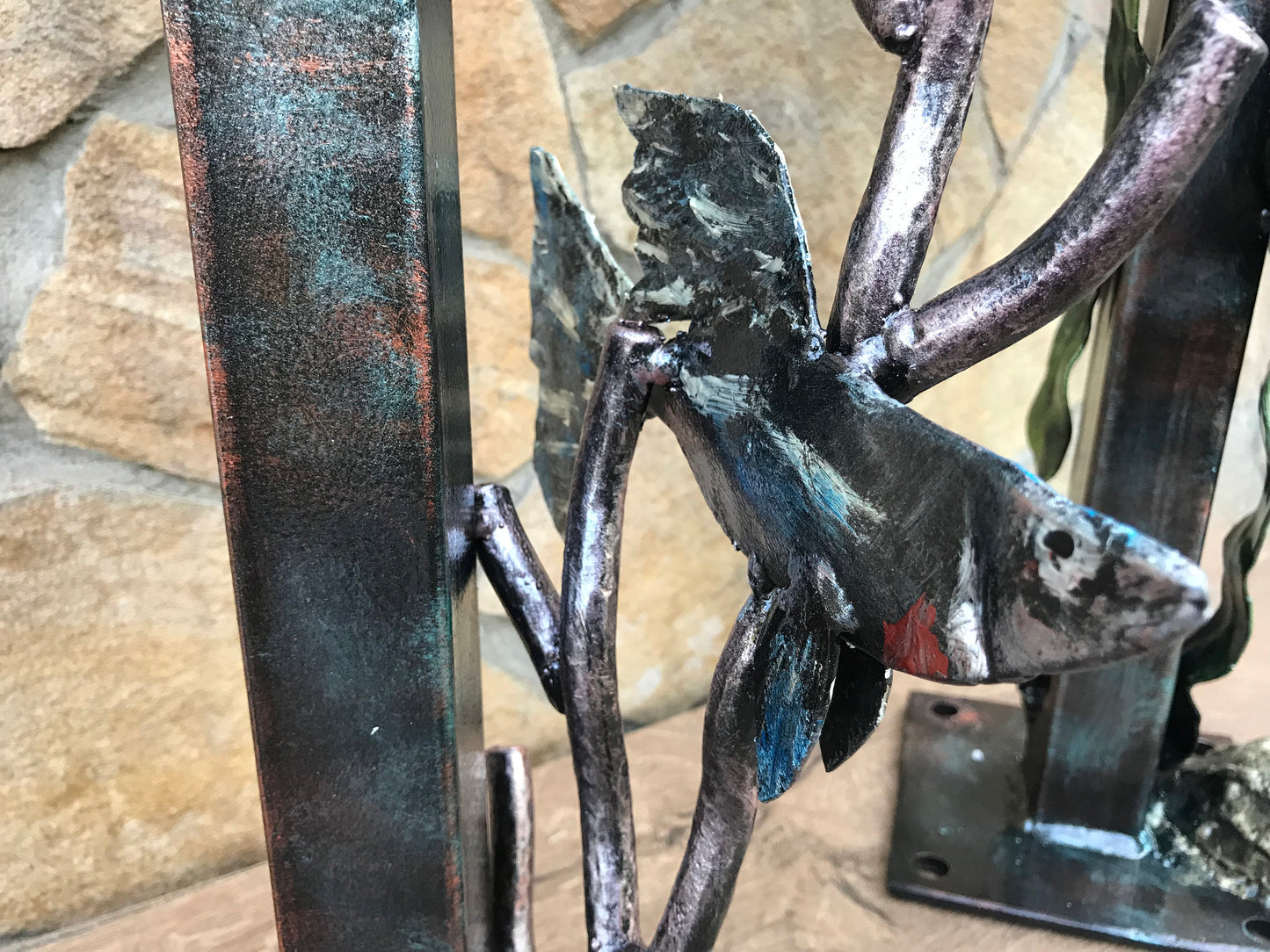 Metal legs, table legs, table base, metal table legs, steel table legs, ocean theme, coastal decor, jellyfish, seahorse,seaweeds,fish,shell