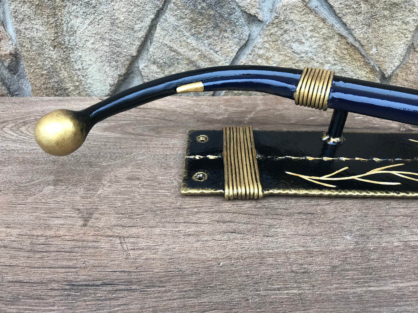 Door handle, door pull, room decor, barn door handle, barn door pull, iron gift, family name sign, metal monogram sign, living room decor