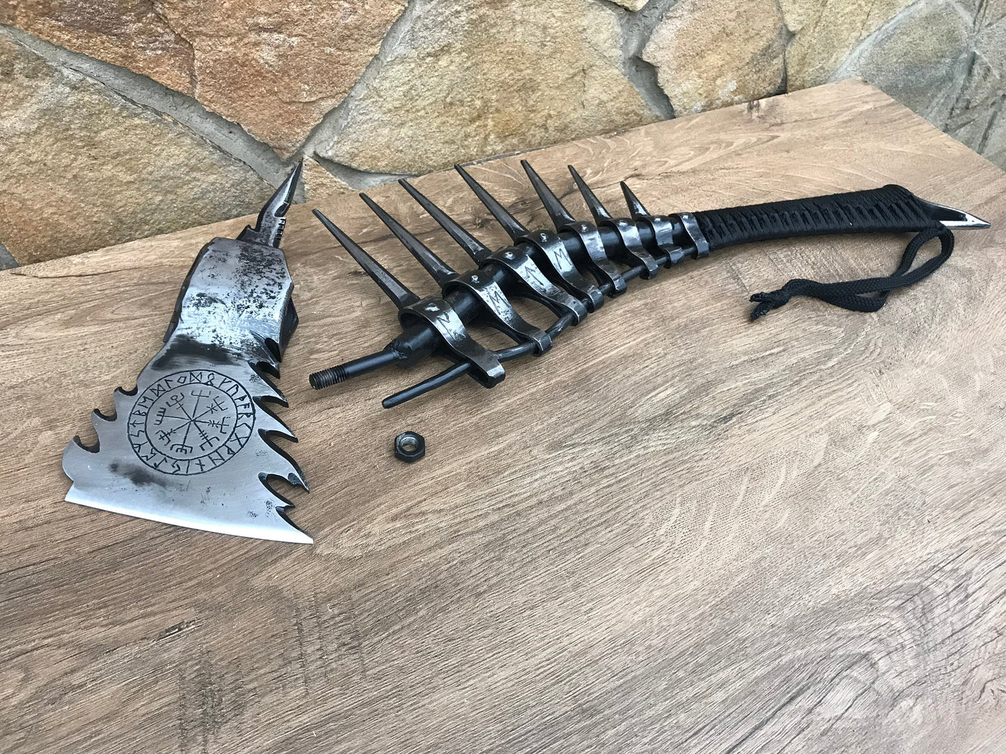 Runic axe, viking axe, personalized axe, engagement gift, mens gift, Christmas gift, birthday gift, anniversary gift, retirement gift, axe